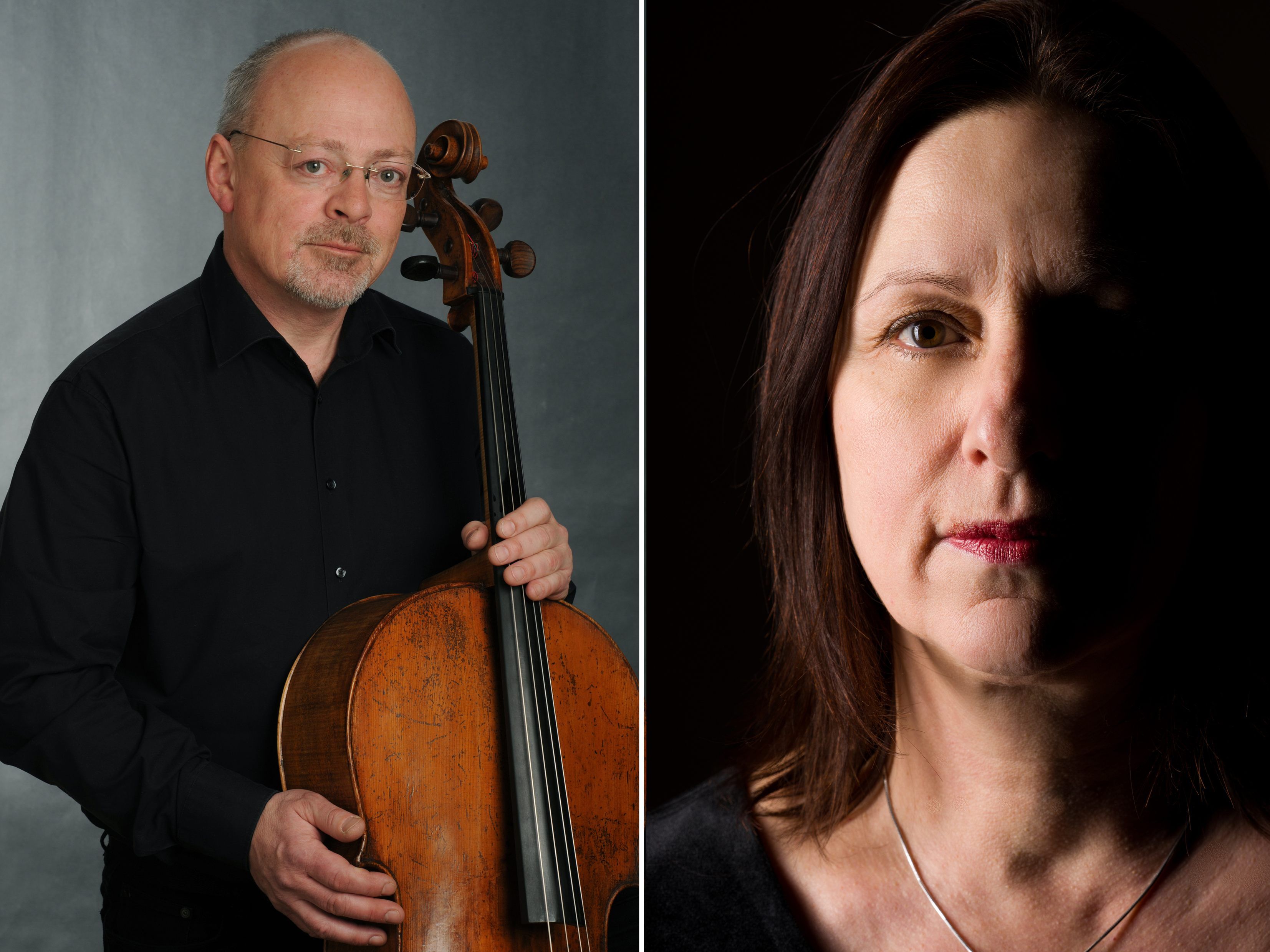 Martin Merker (Violoncello) und Anna Adamik (Klavier). Martin Merker (Violoncello) und Anna Adamik (Klavier).