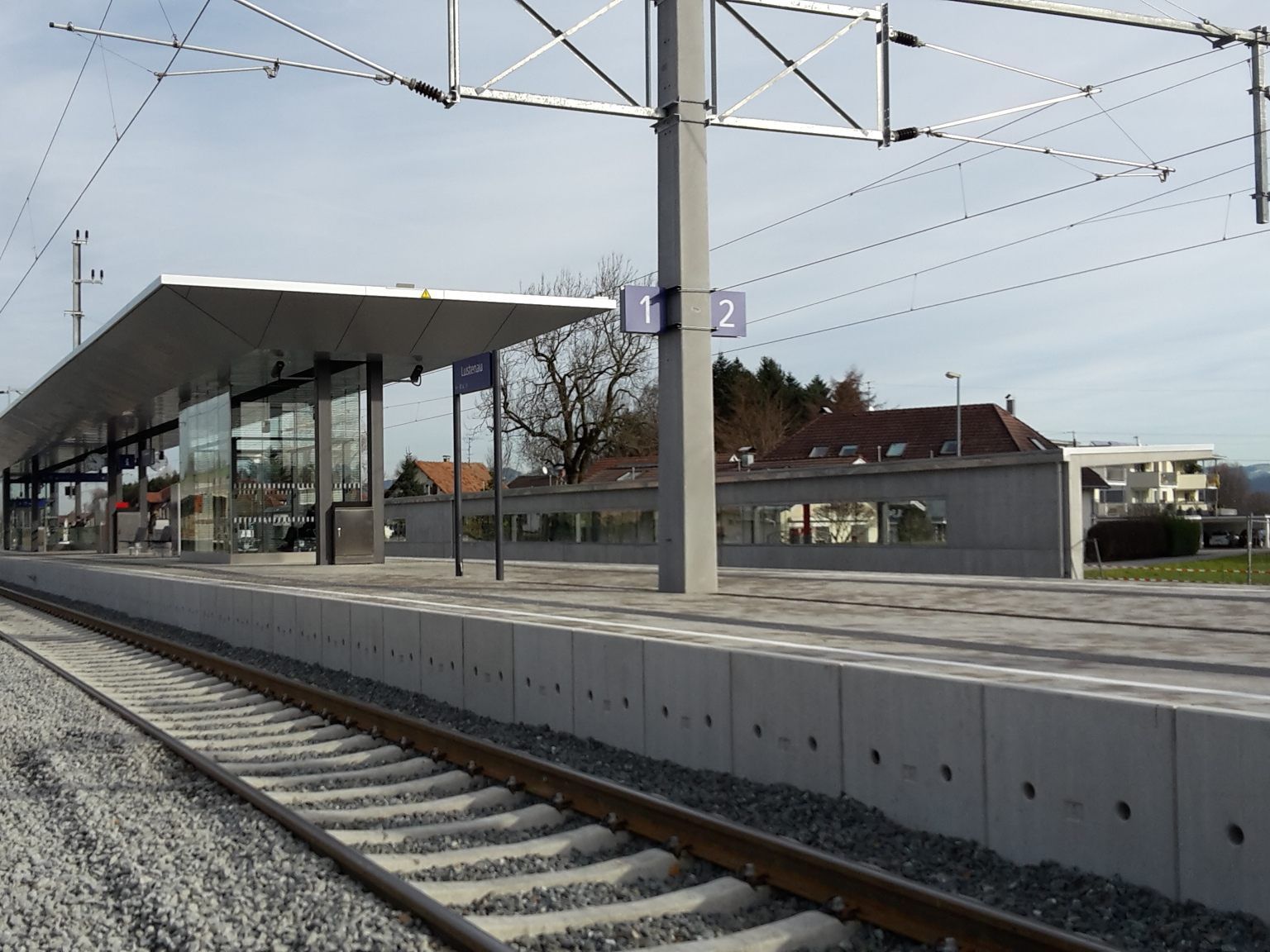 Der neue Bahnhof in Lustenau nimmt Form an Der neue Bahnhof in Lustenau nimmt Form an