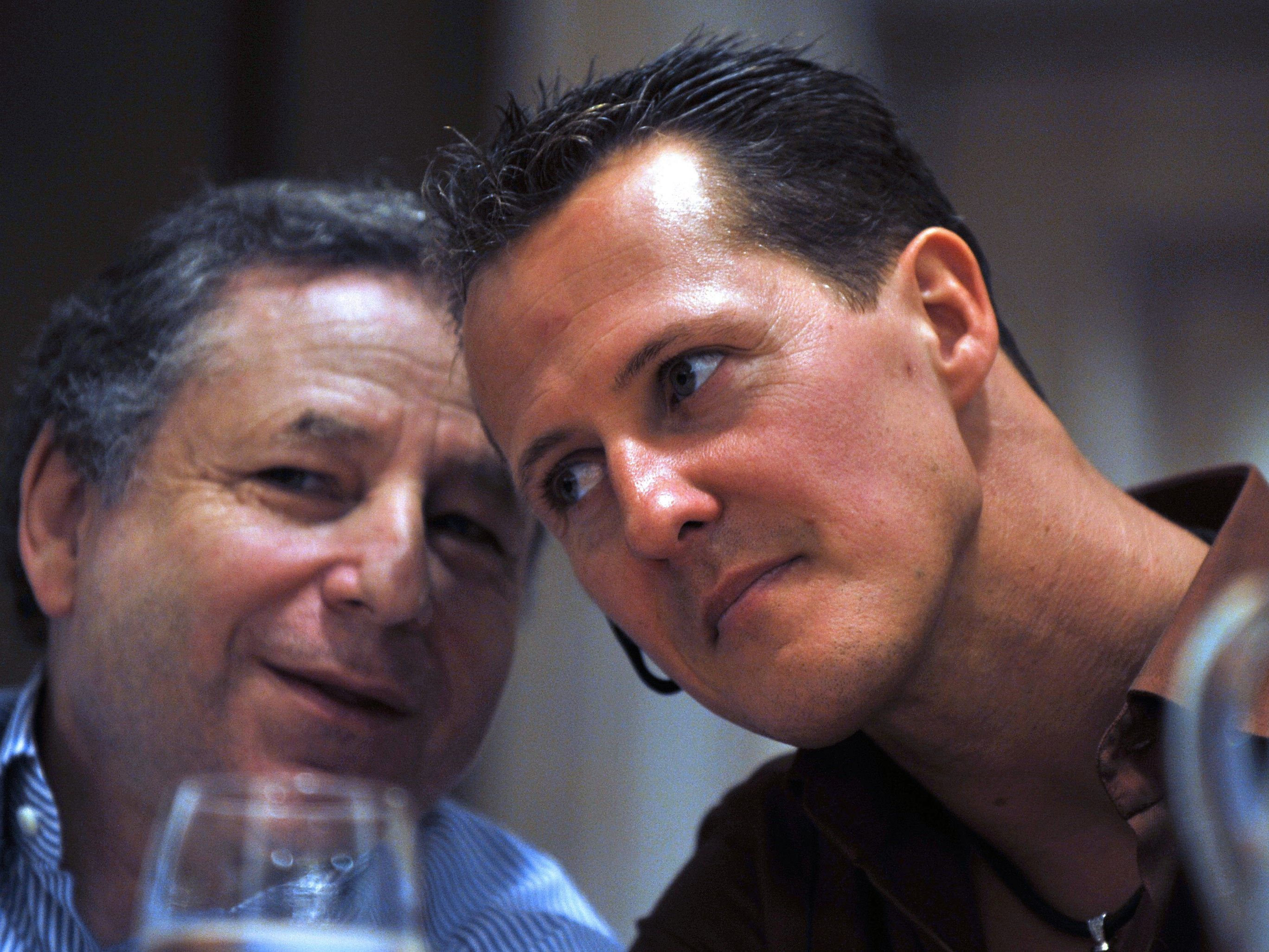 Jean Todt und Michael Schumacher. Jean Todt und Michael Schumacher.