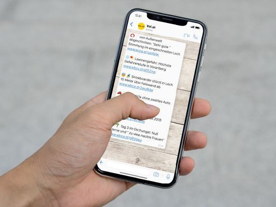 Die wichtigsten News aus Vorarlberg und der Welt mit dem VOL.AT-WhatsApp-Service erhalten