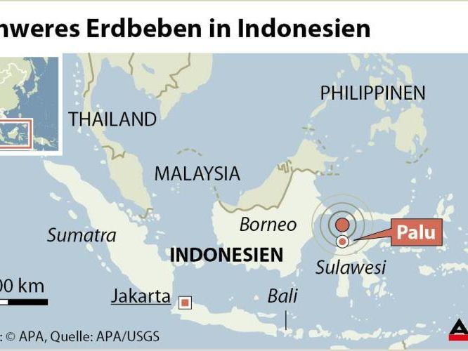 Erdbeben in Indonesien