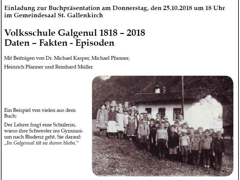 VS Galgenul, Schuljahr 1935/1936