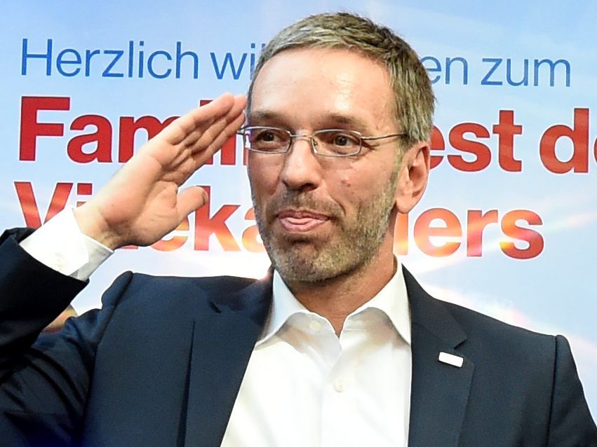 Herbert Kickl auf dem "Familienfest des Vizekanzlers" am 7. Oktober.