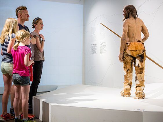 Im Südtiroler Archäologiemuseum ist der Ötzi zu bewundern