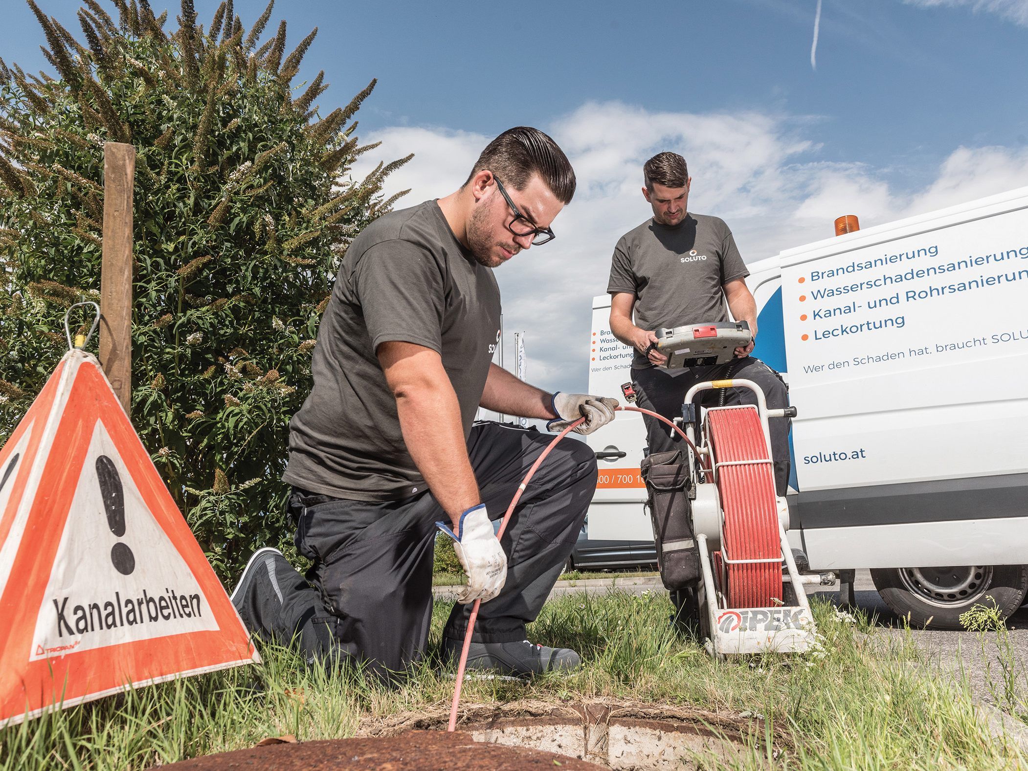 Das Leistungsangebot der neuen Tomaselli Gabriel Sanierungs GmbH umfasst auch die Ortung und Sanierung von Rohr- und Kanalschäden. Das Leistungsangebot der neuen Tomaselli Gabriel Sanierungs GmbH umfasst auch die Ortung und Sanierung von Rohr- und Kanalschäden.