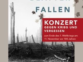 Konzert gegen Krieg und Vergessen am 11. 10. 2018, 19.30h Konzert gegen Krieg und Vergessen am 11. 10. 2018, 19.30h