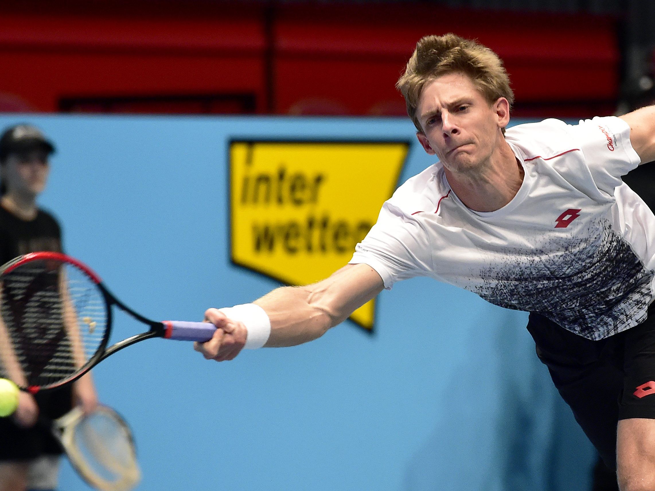 Der als Nummer 2 gesetzte Kevin Anderson musste sich ganz schön strecken.