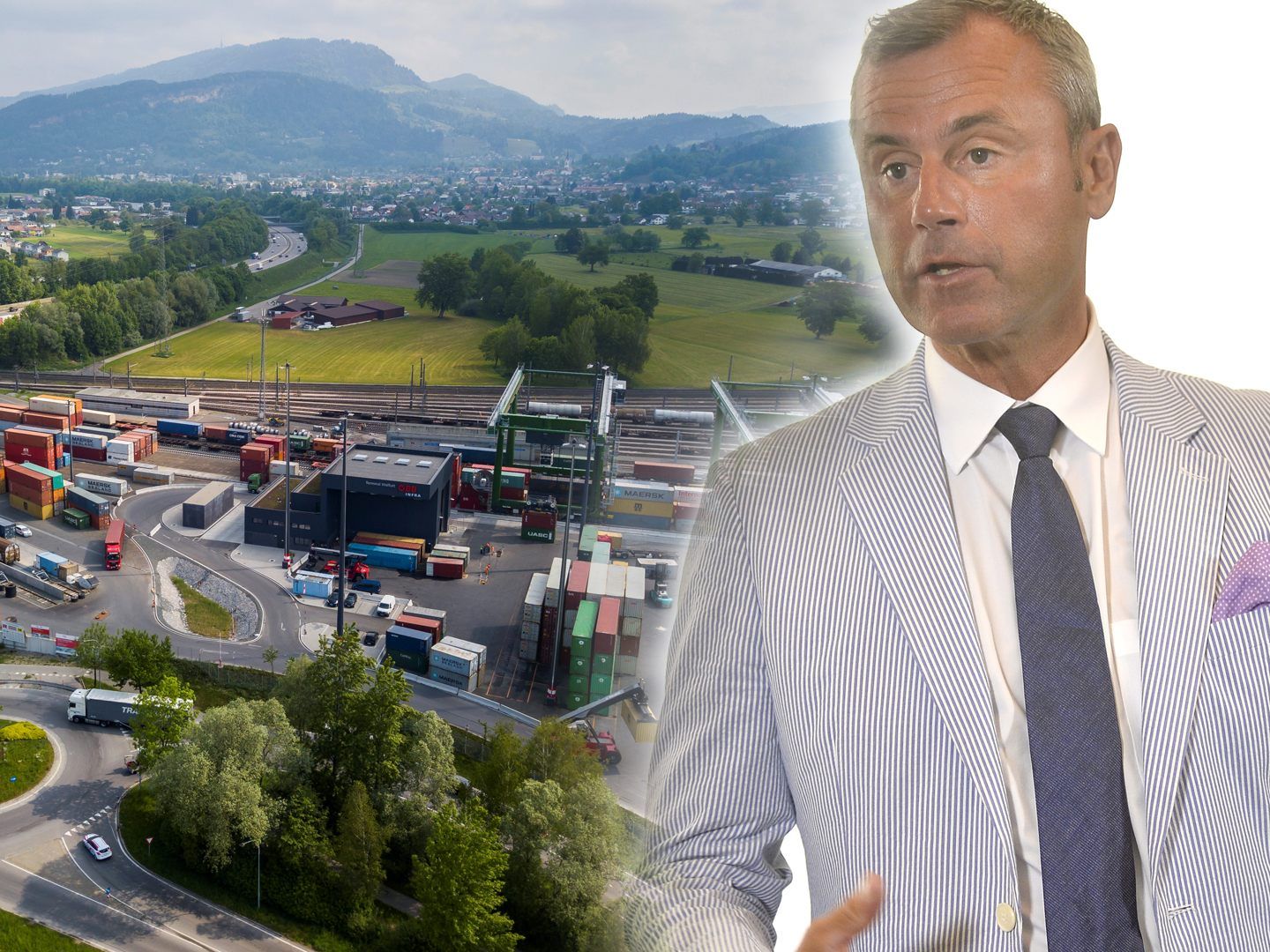Norbert Hofer (FPÖ) kann nicht zur Eröffnung des Güterzentrums Wolfurt kommen, er schickt eine Vertretung. Norbert Hofer (FPÖ) kann nicht zur Eröffnung des Güterzentrums Wolfurt kommen, er schickt eine Vertretung.