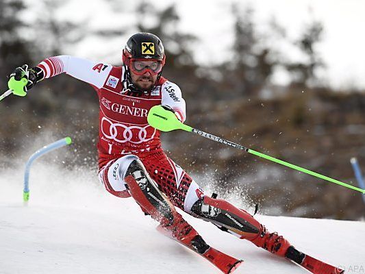 Hirscher liegt 0,07 Sekunden vor Dauerrivalen Kristoffersen