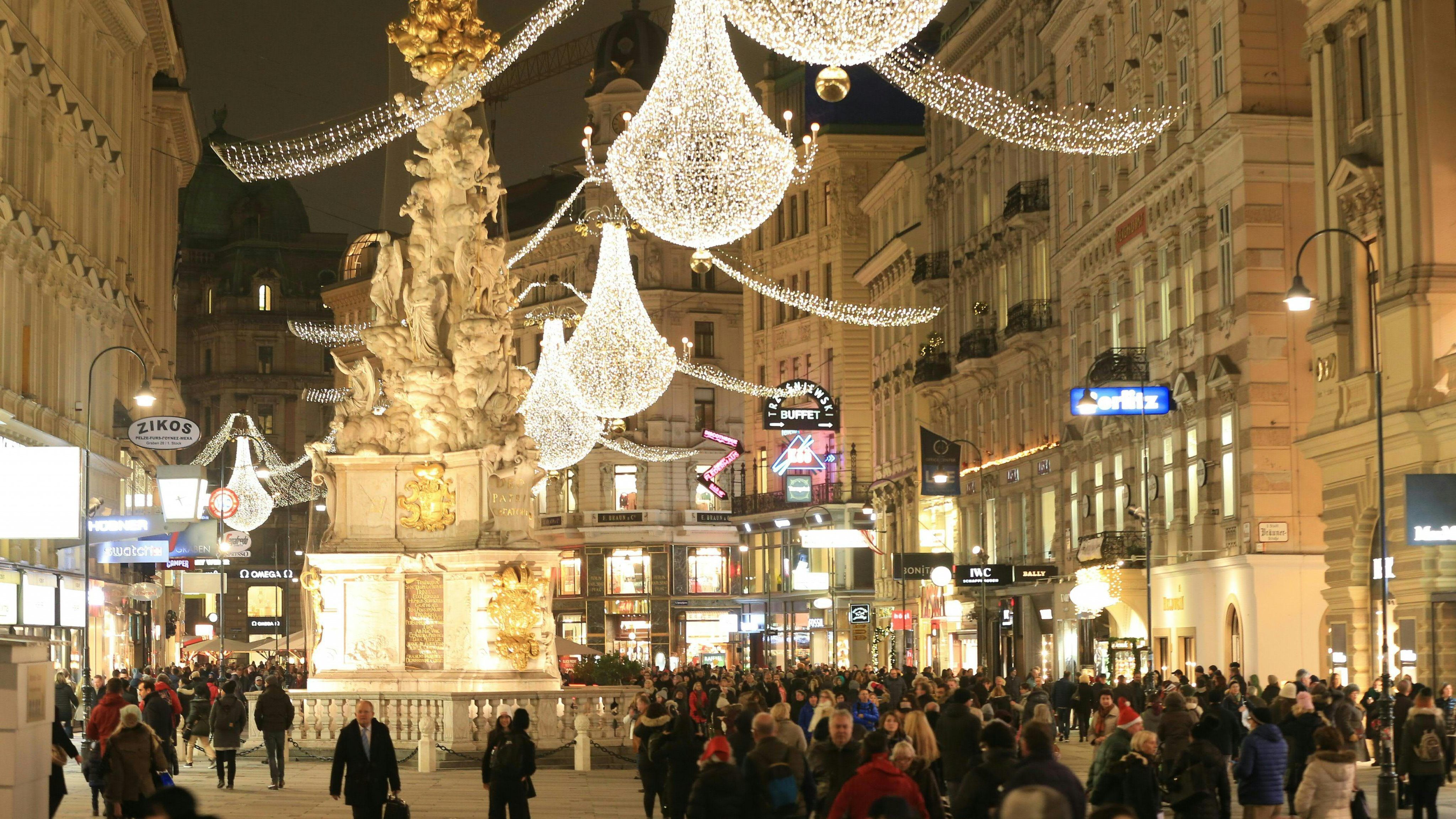 Weihnachtliches Wien bei Touristen und Einheimischen sehr beliebt