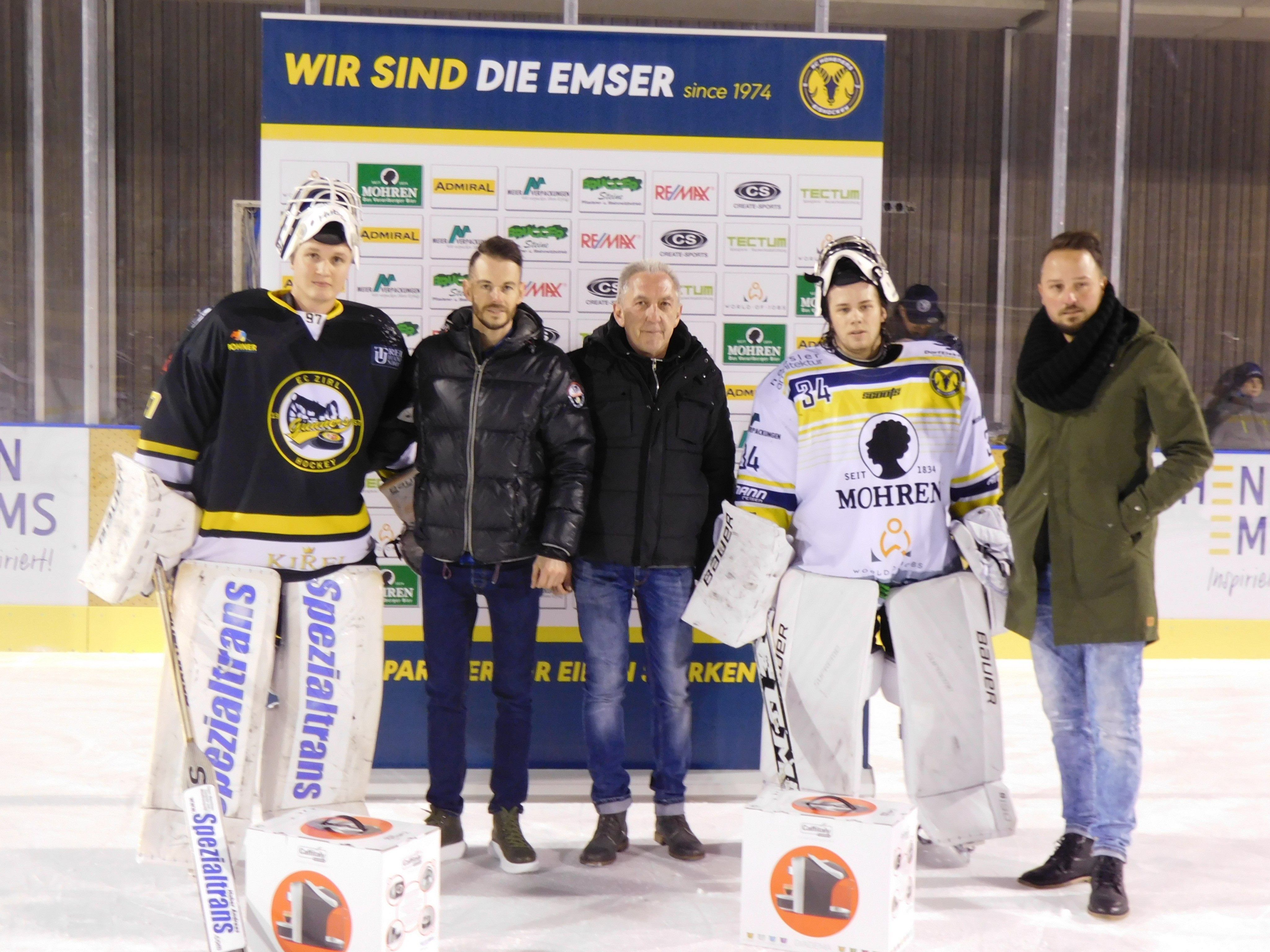 Die beiden Torhüter wurden zu den Spieler des Abends gewählt Die beiden Torhüter wurden zu den Spieler des Abends gewählt
