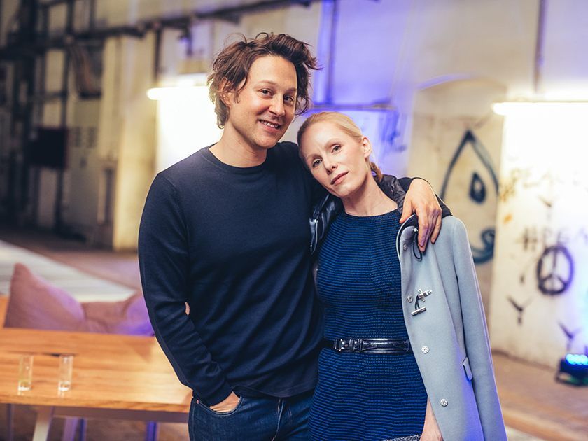Arthur Arbesser und Susanne Wuest bei der Präsentation.
