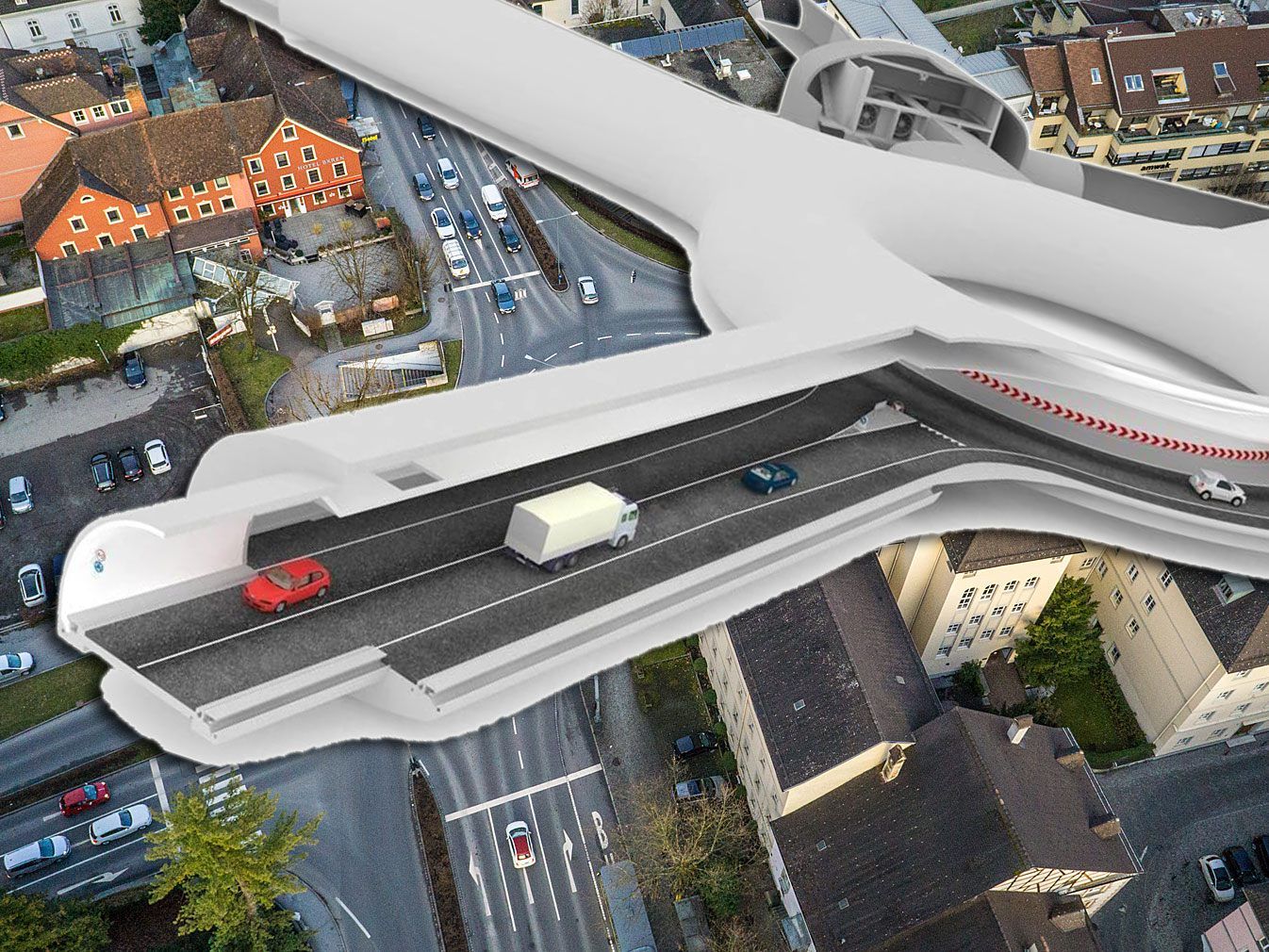 Der Bundesverwaltungsgerichtshof verhandelt seit gestern wieder das geplante Großprojekt Tunnelspinne in Feldkirch. Der Bundesverwaltungsgerichtshof verhandelt seit gestern wieder das geplante Großprojekt Tunnelspinne in Feldkirch.