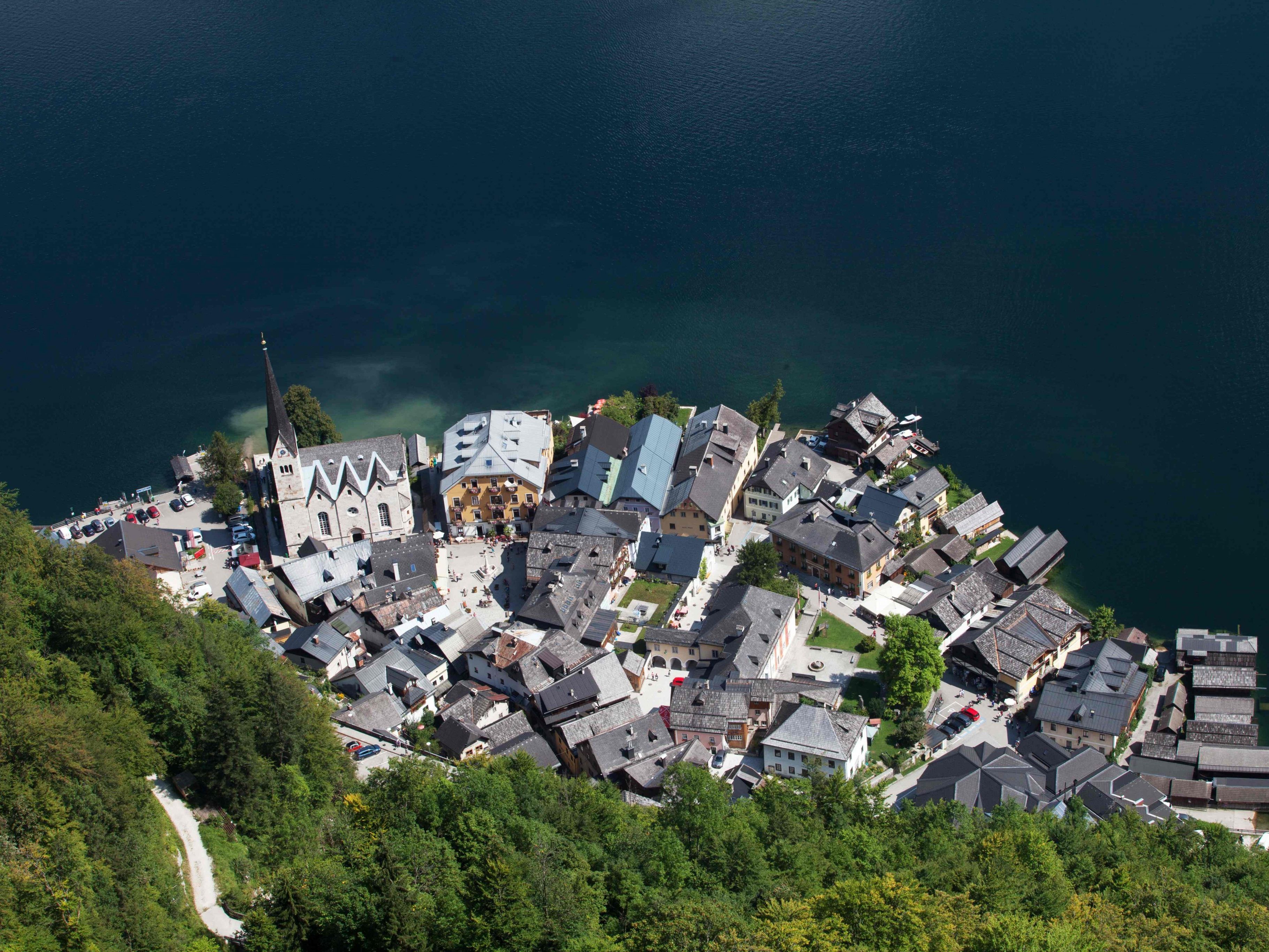 Hallstatt im Salzkammergut.