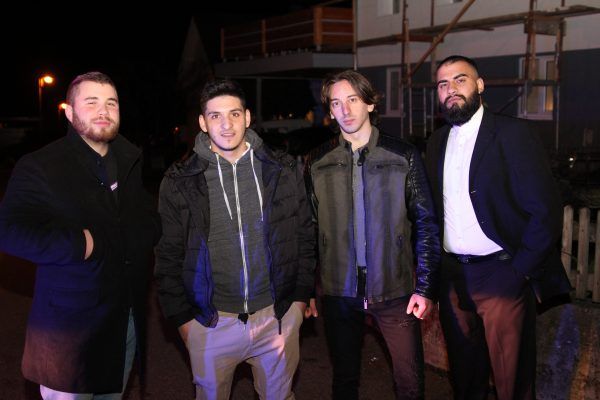 Die vier Ersthelfer: Joel Ender, Alper Erisir, Gökhan Sahin und Agit Sag - VOL.AT/Rauch