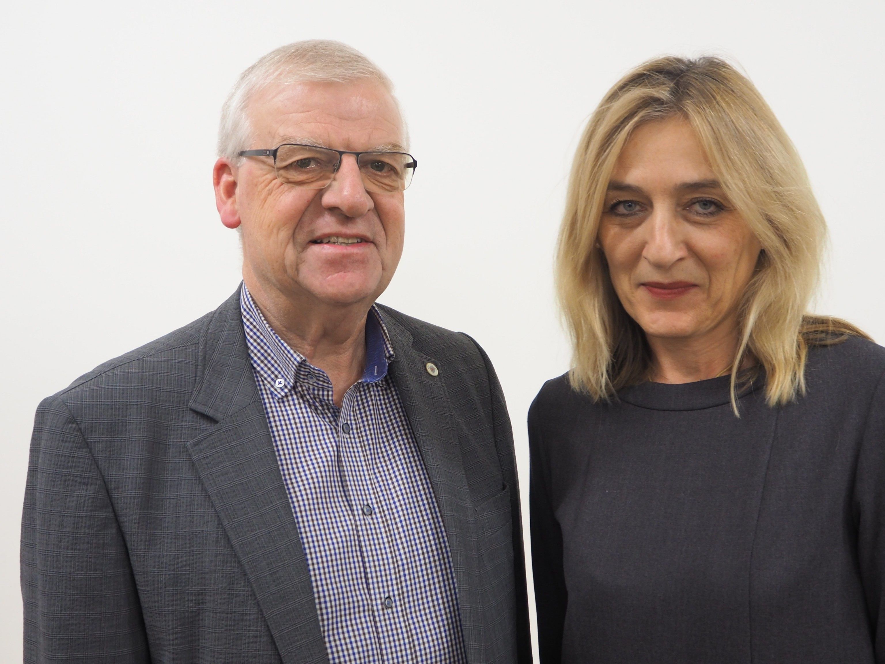 VHS Obmann Wolfgang Türtscher, Historikerin Ingrid Böhler