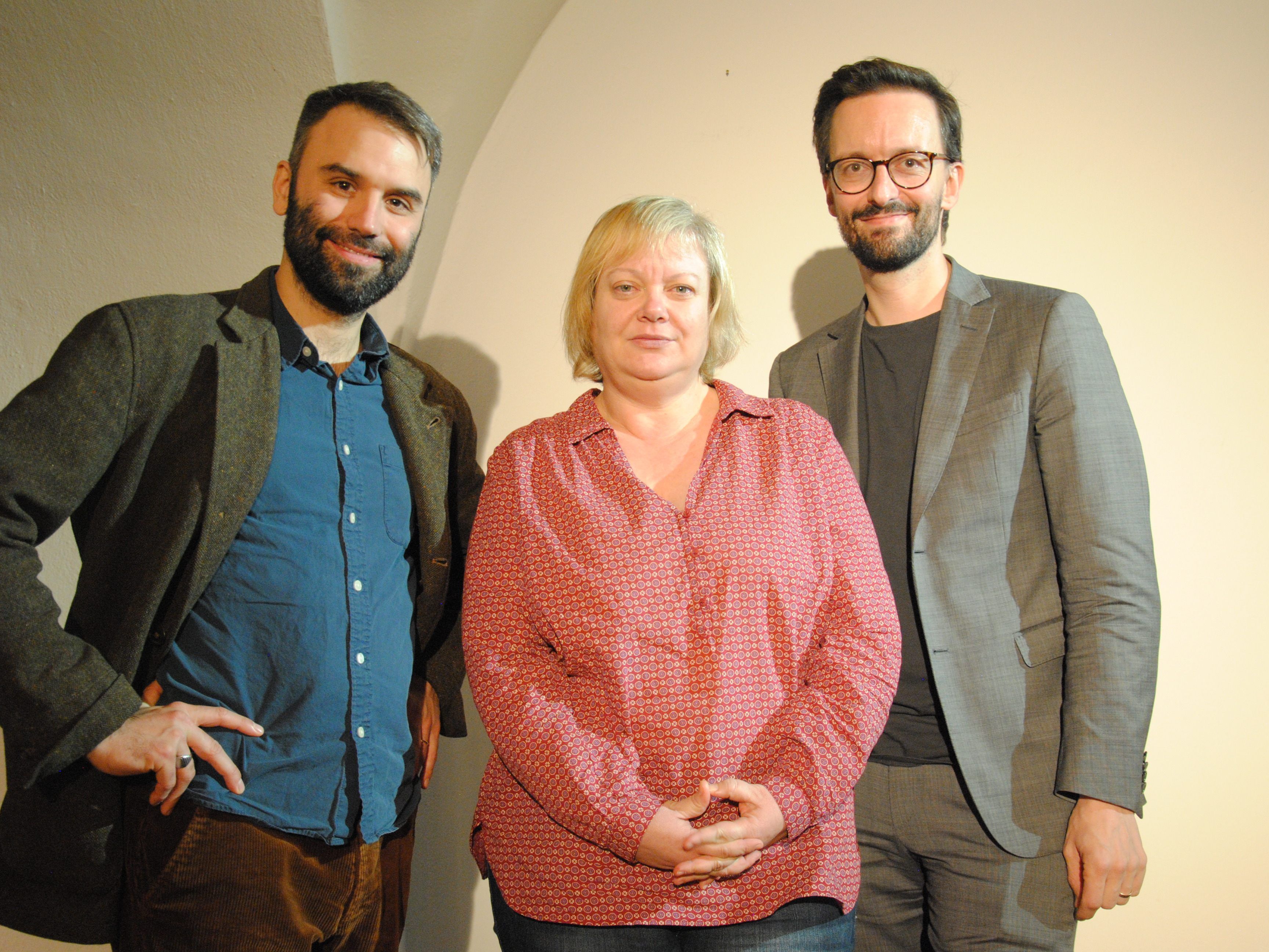 Preisträger Feldkircher Lyrikpreis 2018: Bastian Schneider (2. Preis), Manuela Bibrach (3. Preis), David Fuchs (1.Preis). Preisträger Feldkircher Lyrikpreis 2018: Bastian Schneider (2. Preis), Manuela Bibrach (3. Preis), David Fuchs (1.Preis).