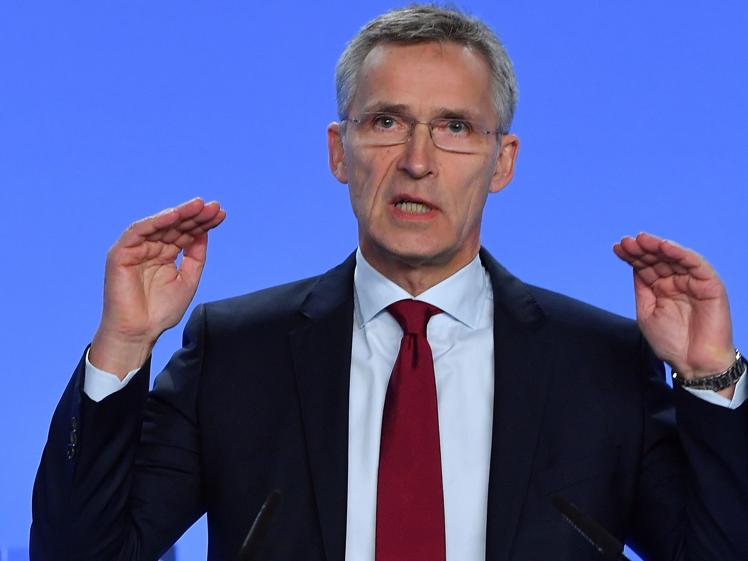 NATO-Generalsekretär Jens Stoltenberg hält die NATO aus dem Konflikt Ukraine-Russland heraus.