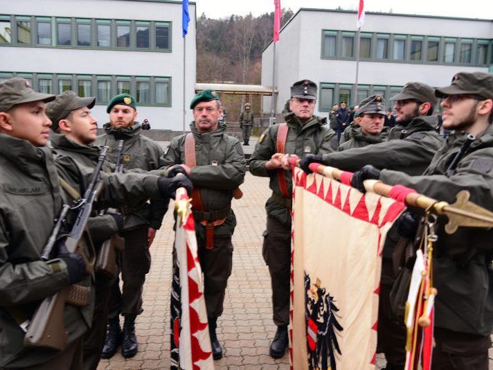 Angelobung von 40 Bundesheer-Rekruten