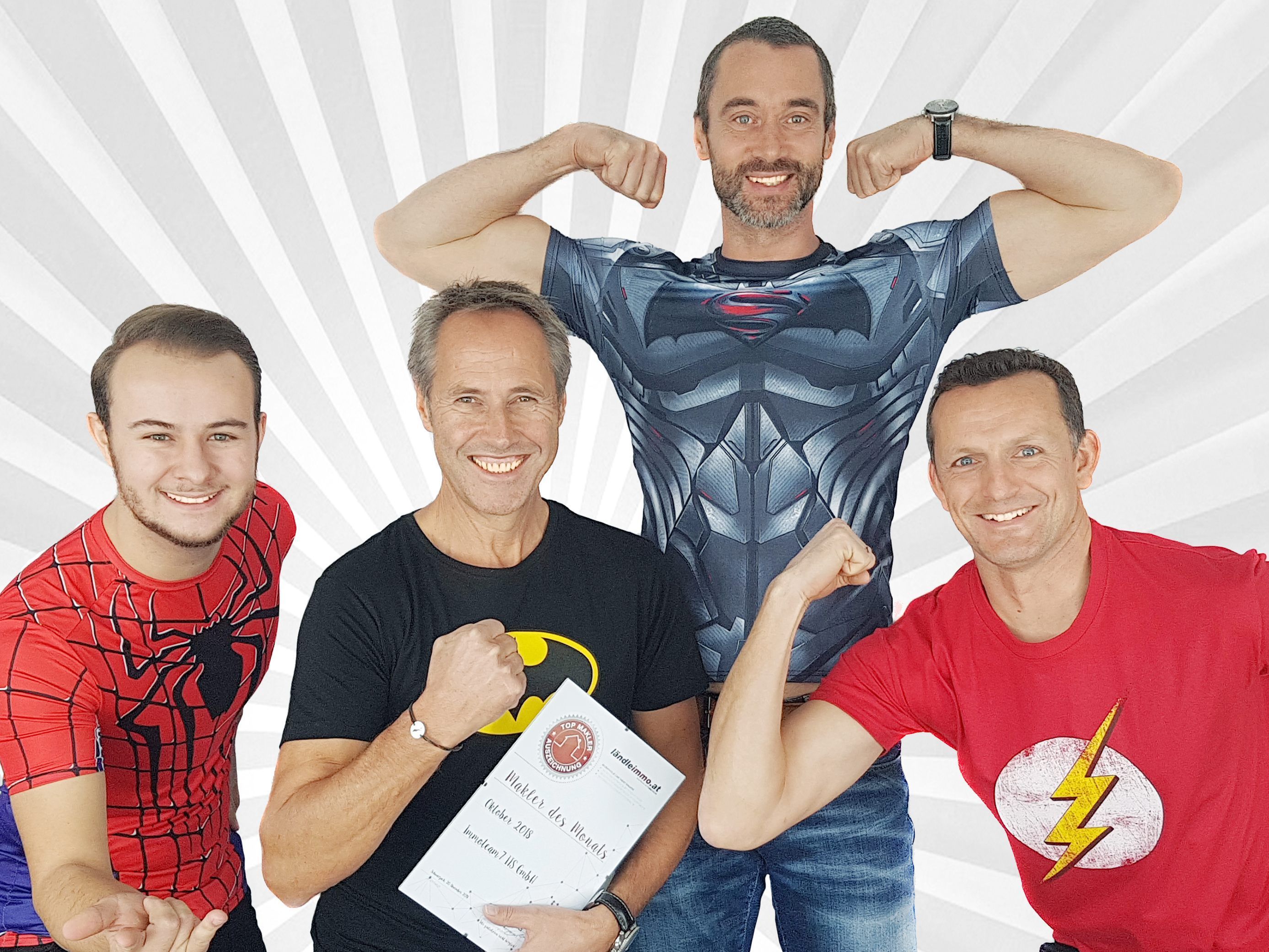 ländleimmo.at gratuliert den Superheroes der Immobilienbranche zum Titel "Makler des Monats Oktober".