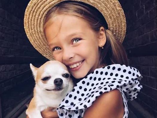 Mit nur acht Jahren schon ein Supermodel.