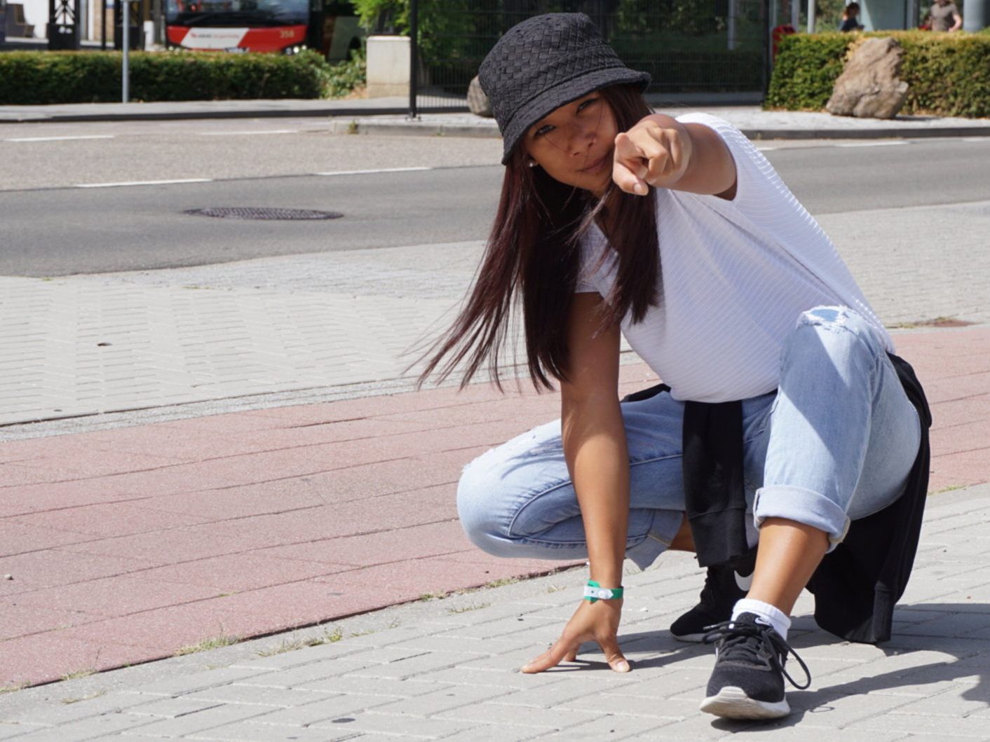 Obfrau Racquel del Rosario freut sich auf die Eröffnung der Weltgymnaestrada in Dornbirn Obfrau Racquel del Rosario freut sich auf die Eröffnung der Weltgymnaestrada in Dornbirn