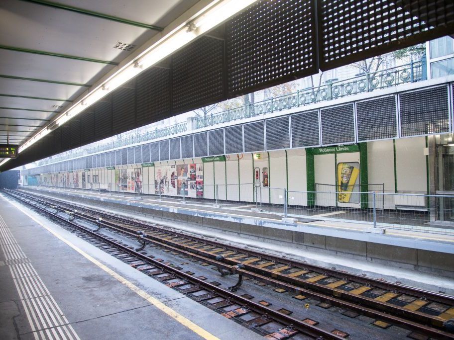 Die Modernisierung der Station Roßauer Lände geht weiter. Die Modernisierung der Station Roßauer Lände geht weiter.