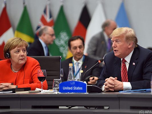 Angela Merkel und Donald Trump beim G-20-Gipfeltreffen Angela Merkel und Donald Trump beim G-20-Gipfeltreffen