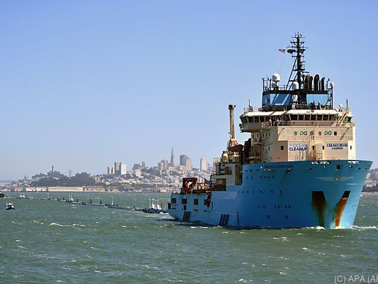 "Oceanc Cleanup" ab beim Start in San Francisco im September