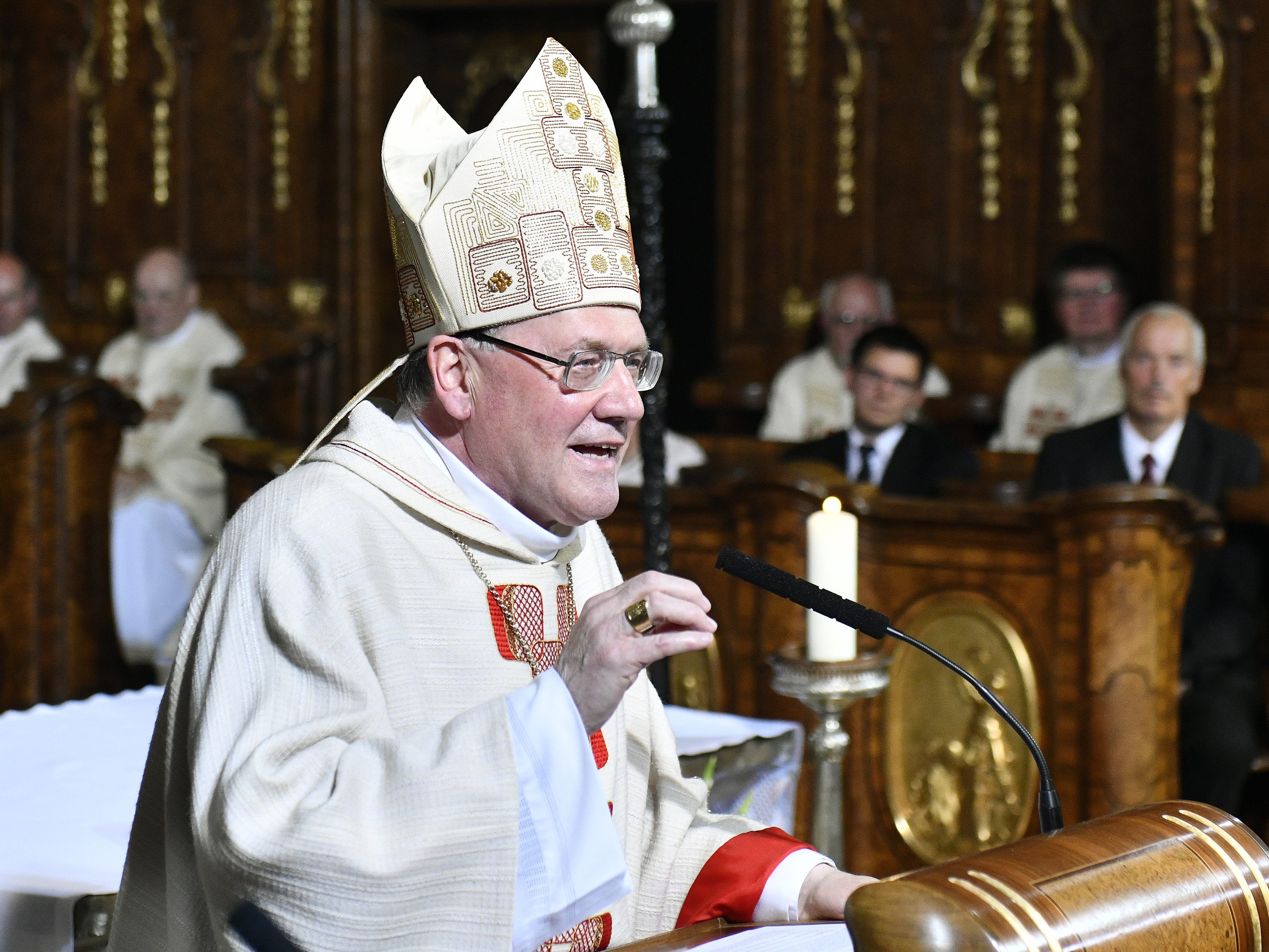 Bischof Alois Schwarz anl. seiner Amtseinführung zum neuen St. Pöltner Diözesanbischof am Sonntag, 1. Juli 2018.