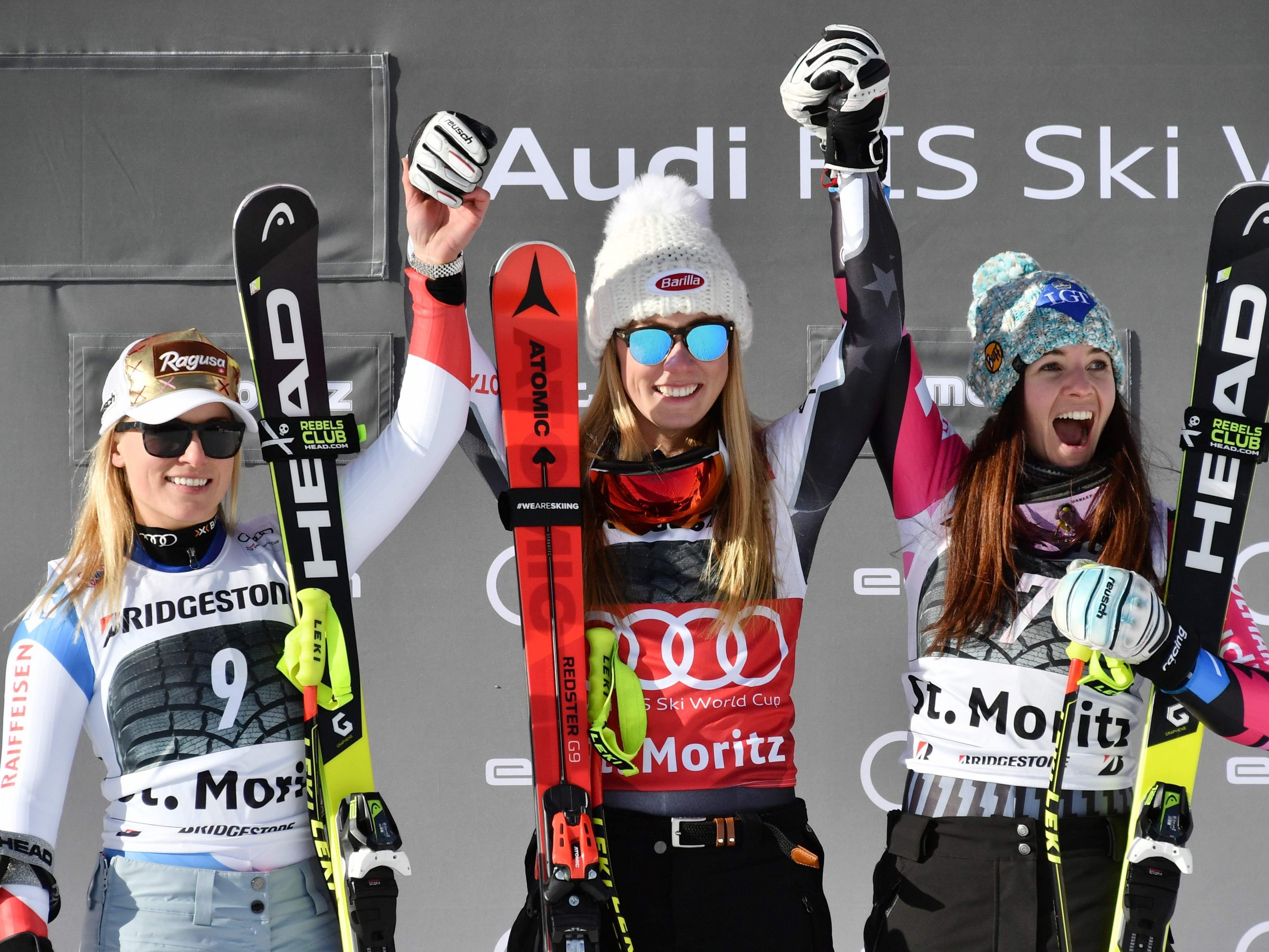 Shiffrin gewann mit 28 Hundertstel Vorsprung Shiffrin gewann mit 28 Hundertstel Vorsprung
