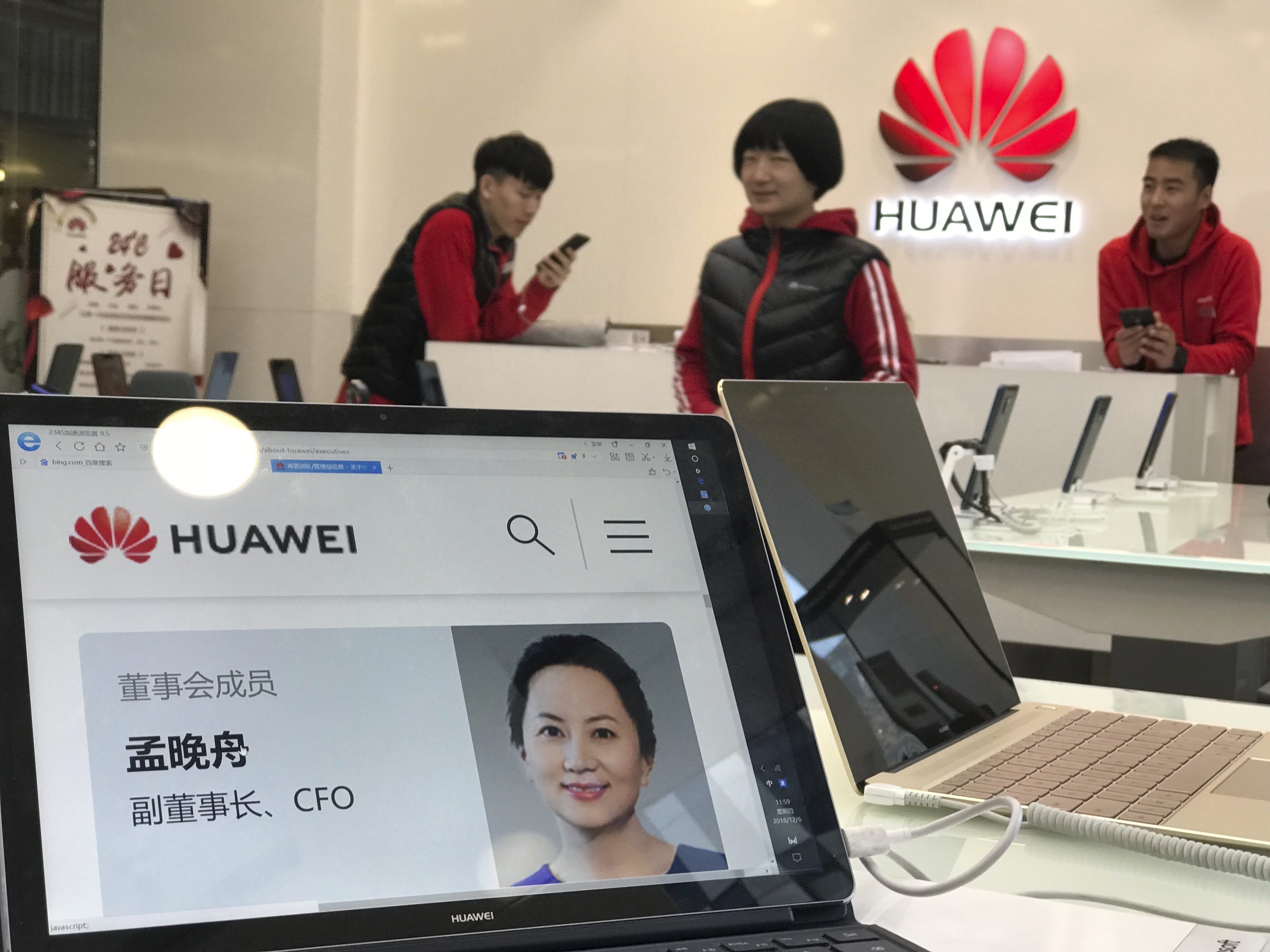 Die Finanzchefin von Huawei, Meng Wanzhou, wurde in Kanada festgenommen. Die Finanzchefin von Huawei, Meng Wanzhou, wurde in Kanada festgenommen.