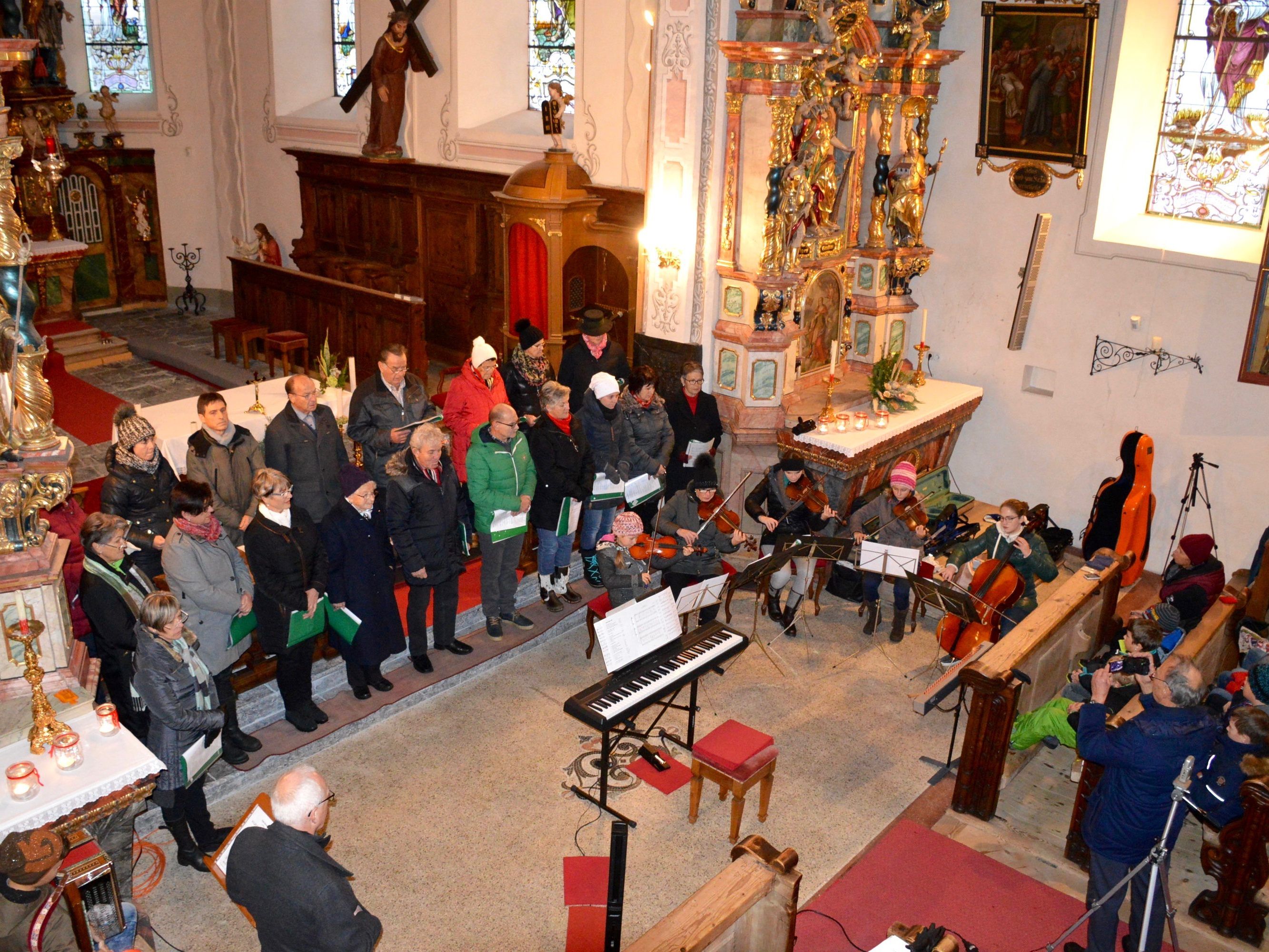 Adventfeier in der Pfarrkirche Bartholomäberg, 2017