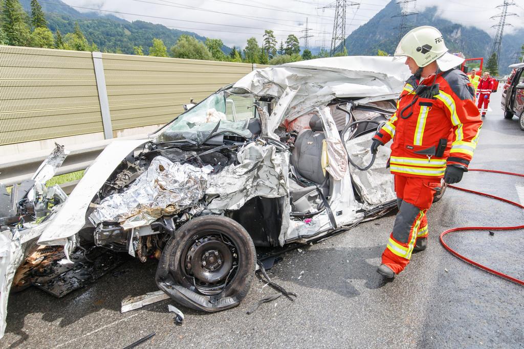 Ein Unfall auf der Rheintalautobahn endete tödlich. Ein Unfall auf der Rheintalautobahn endete tödlich.