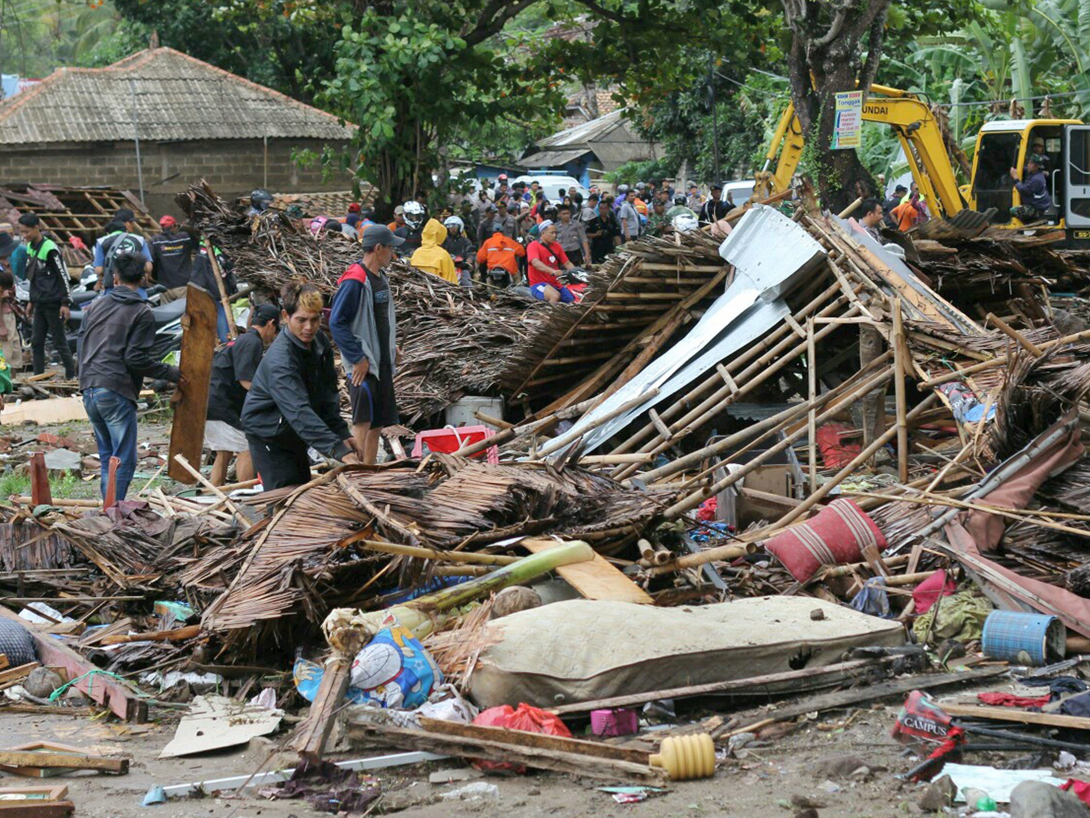 Der Tsunami in Indonesien hat zahlreiche Menschenleben gefordert und Schaden angerichtet.