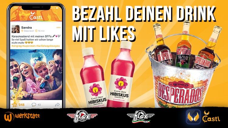 App downloaden und für 50 Likes ein Carpe Diem-Getränk von RAUCH abholen und genießen.