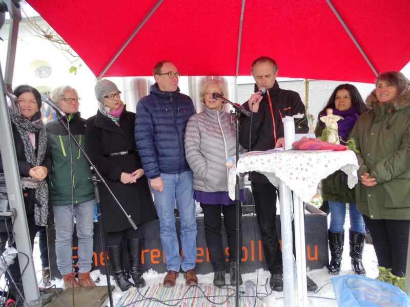 Johannes Rauch hat am Sonntag die Demonstration in Hohenems besucht