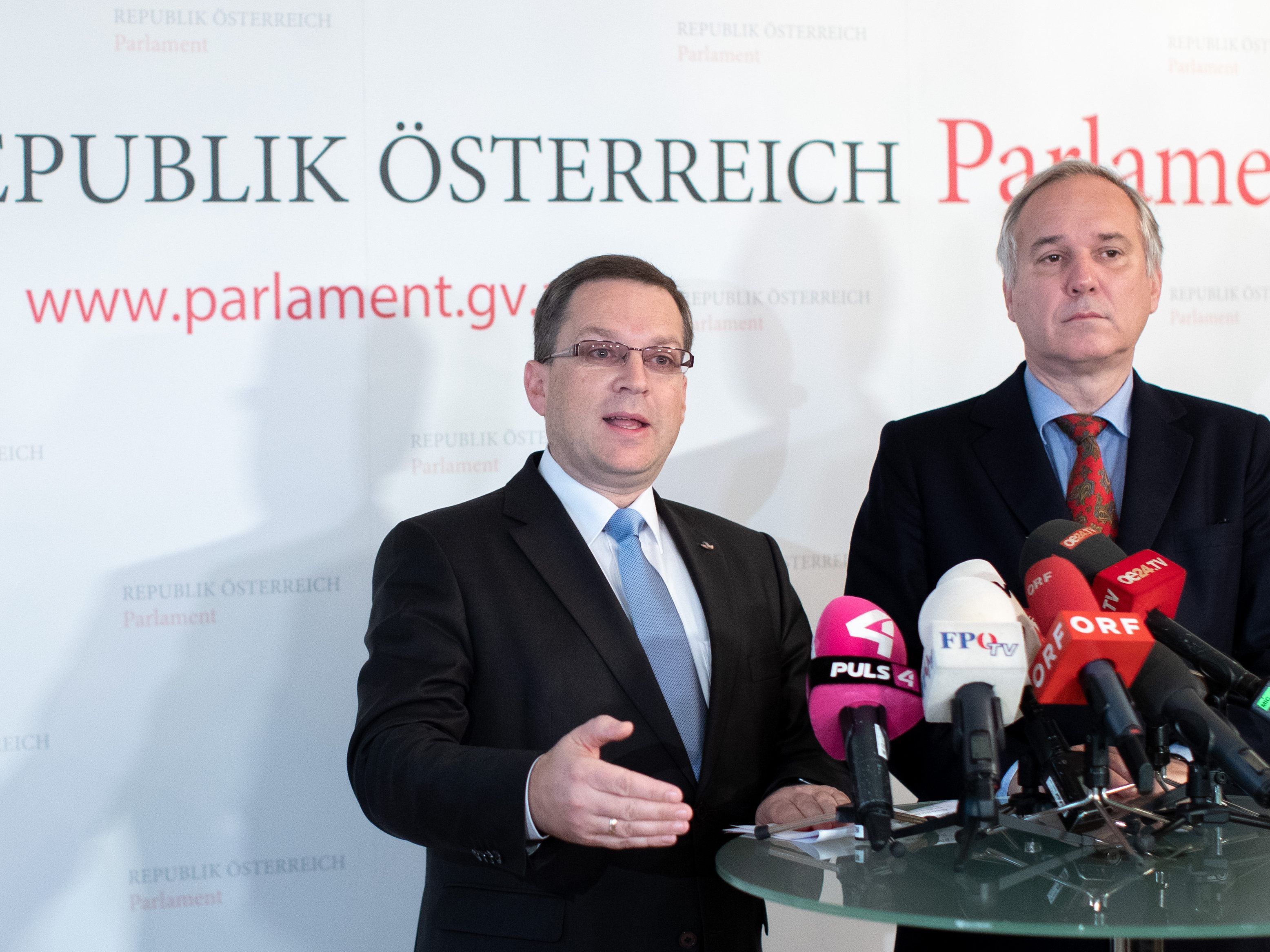 Die Klubobeute Wöginger (l. ÖVP) und Rosenkranz (r. FPÖ) sind mit dem Jahr zufrieden.