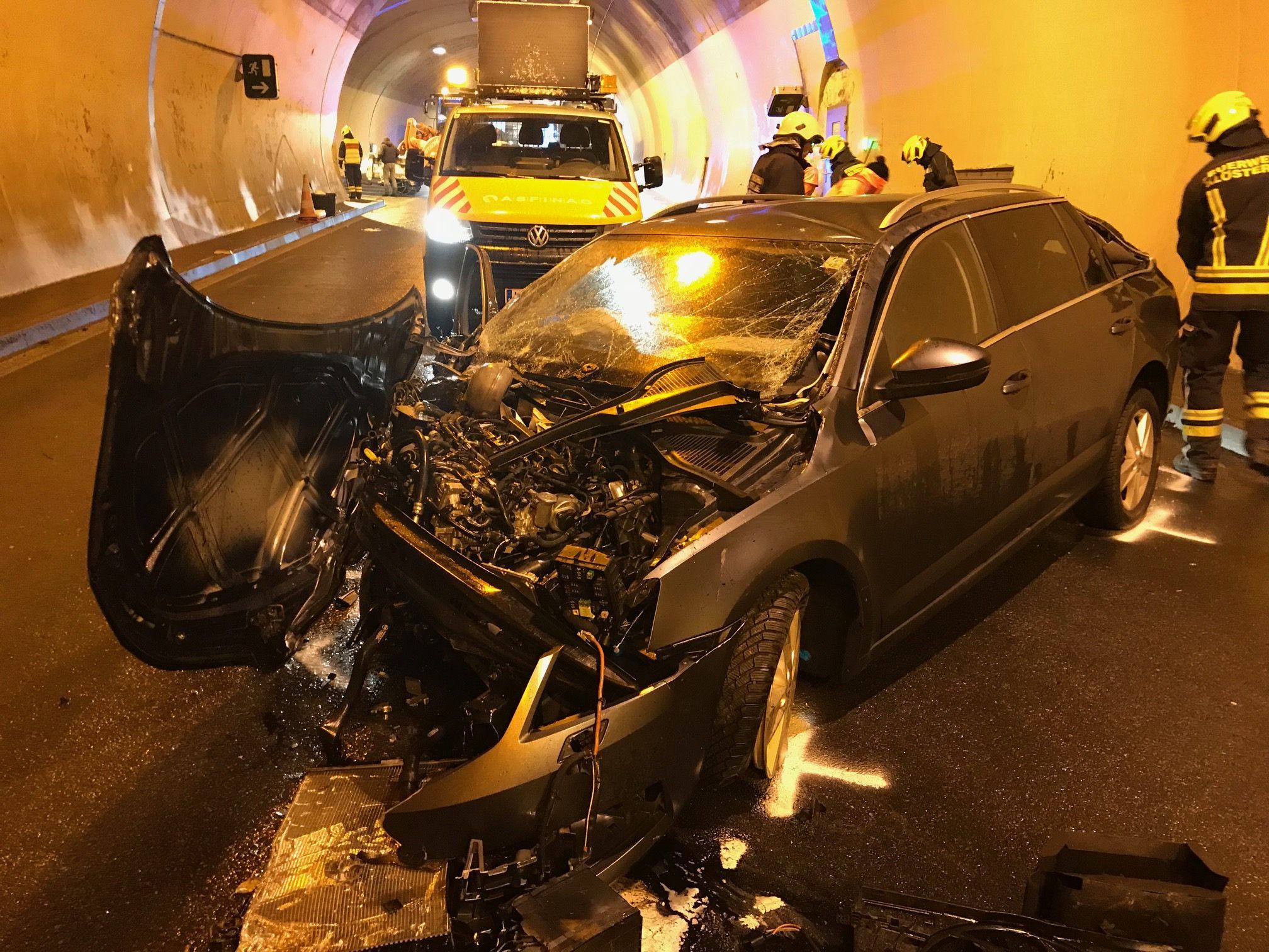 Unfall im Langener Tunnel Unfall im Langener Tunnel