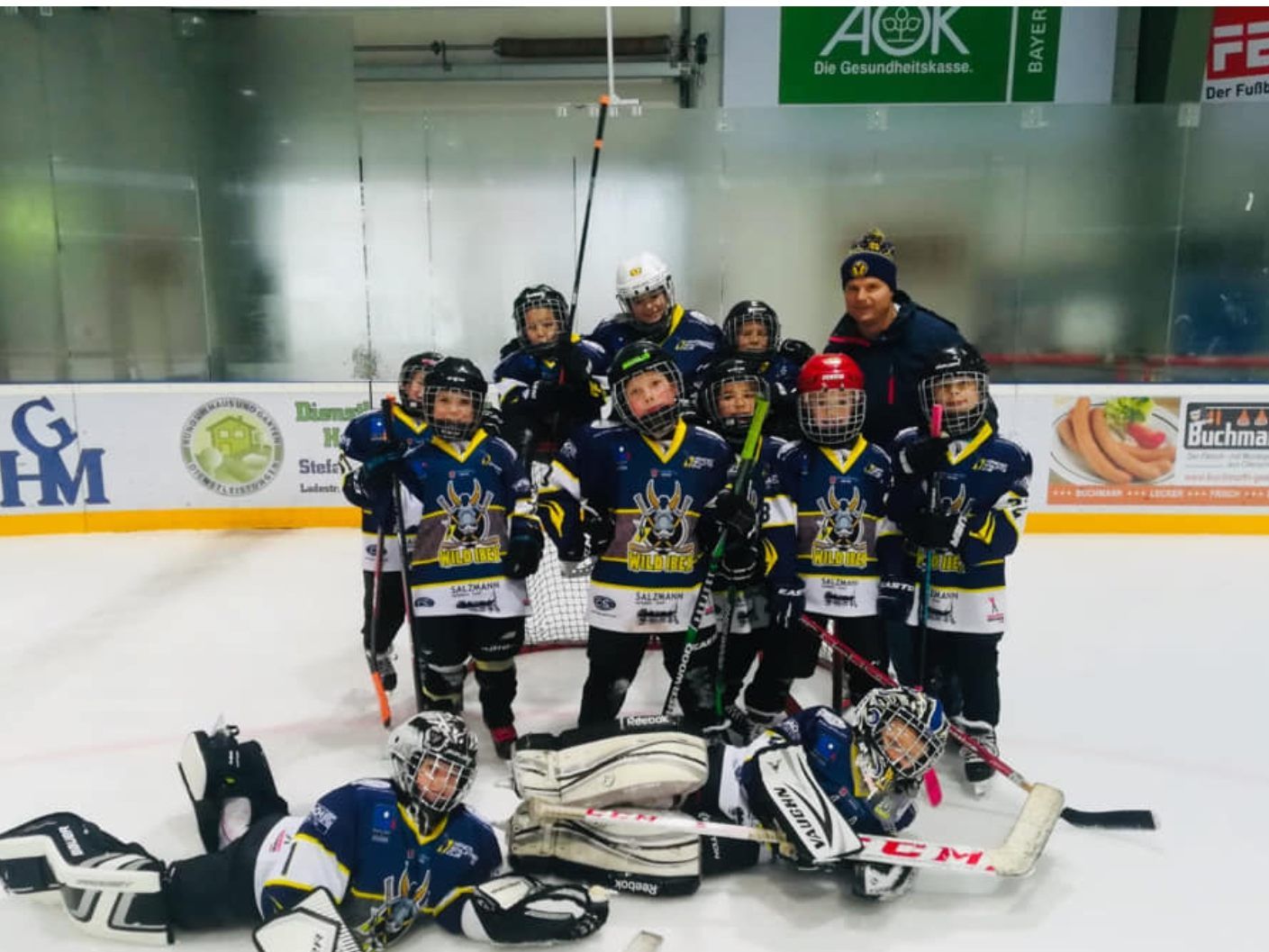 Das HSC U9 Team mit Coach Patrick Kalb