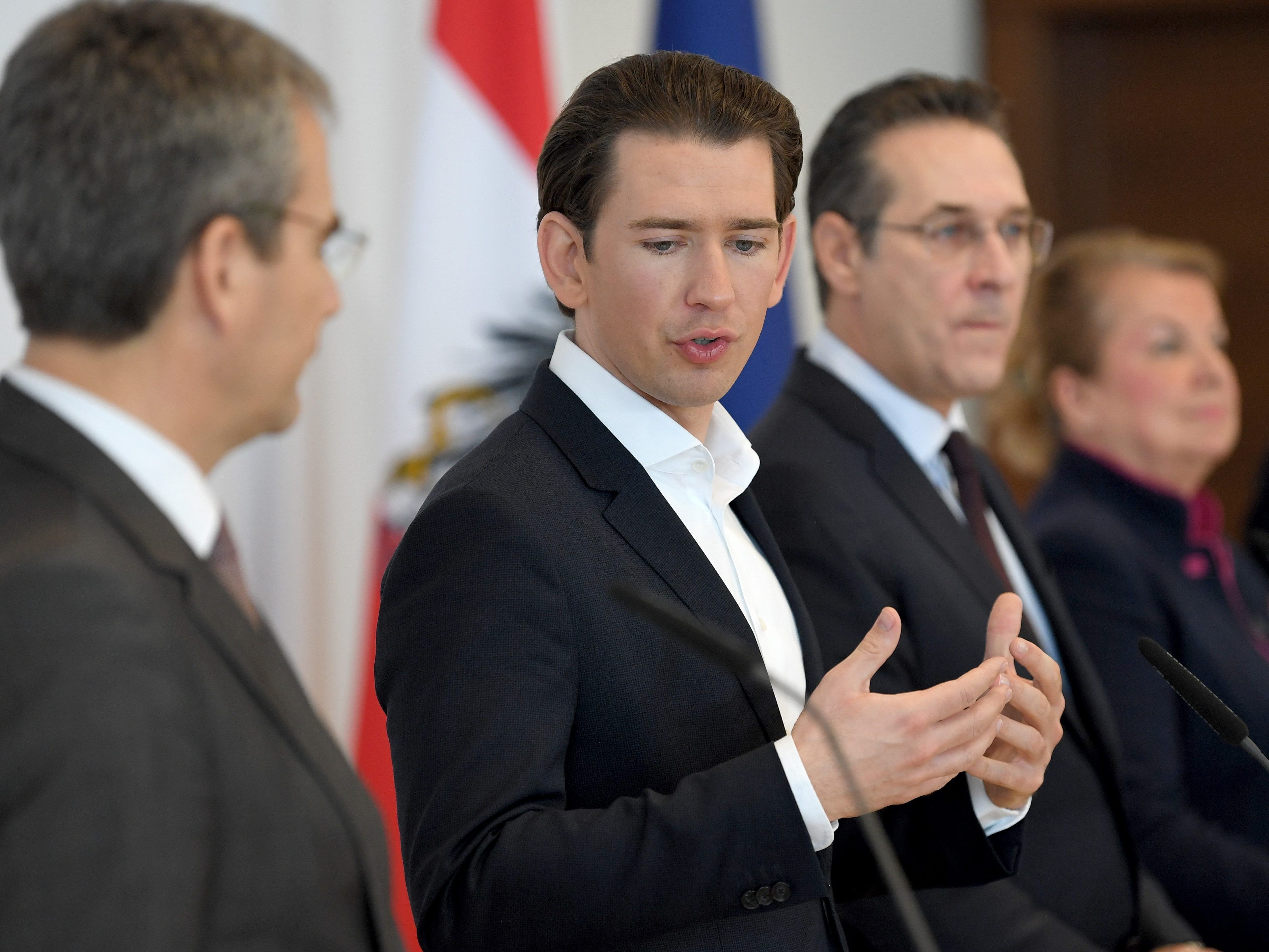 Bundeskanzler Kurz gab heute eine Pressekonferenz zur kommenden Steuerreform.