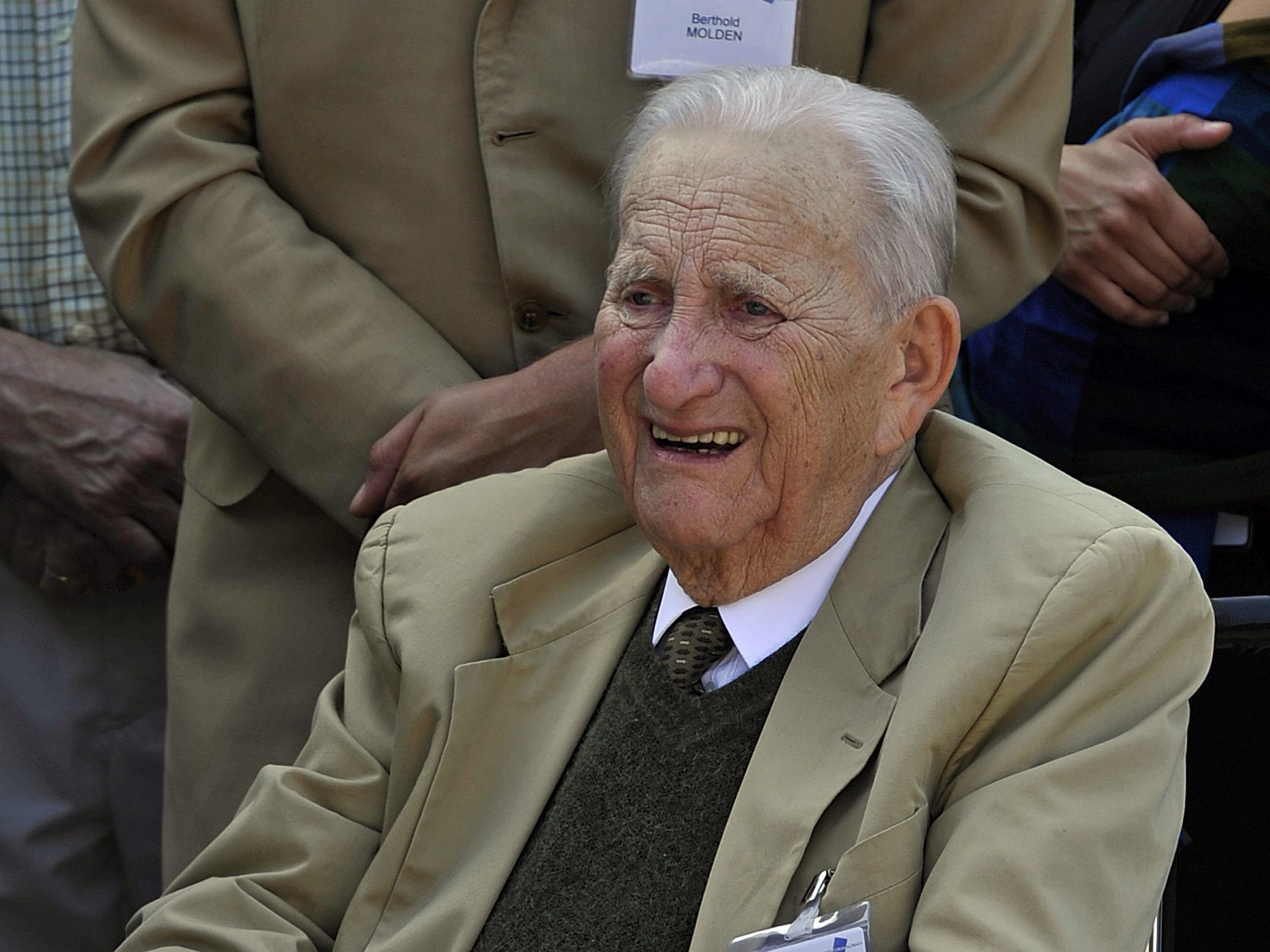 Fritz Molden bei einem Treffen