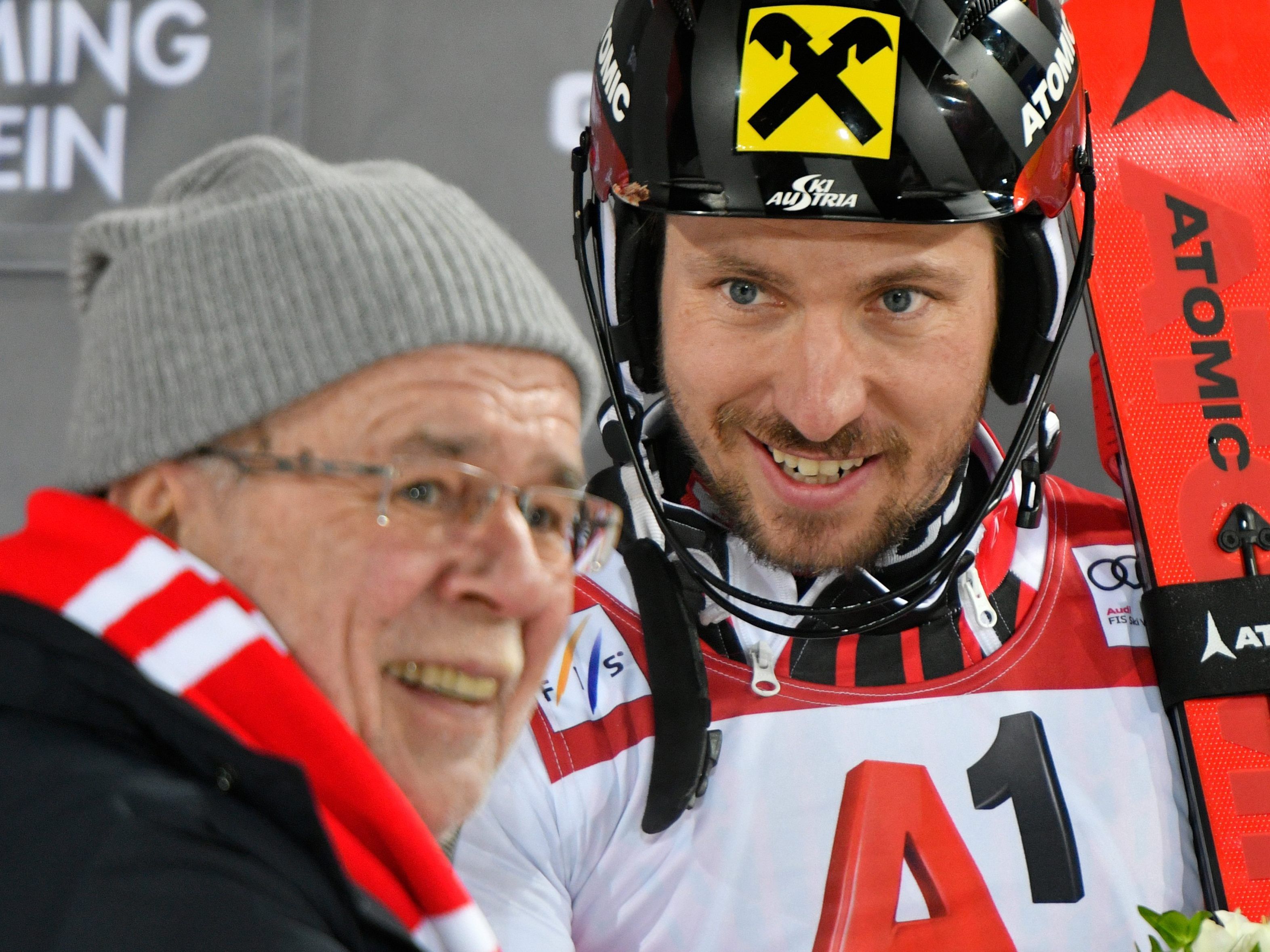 Van der Bellen gratuliert Hirscher Van der Bellen gratuliert Hirscher