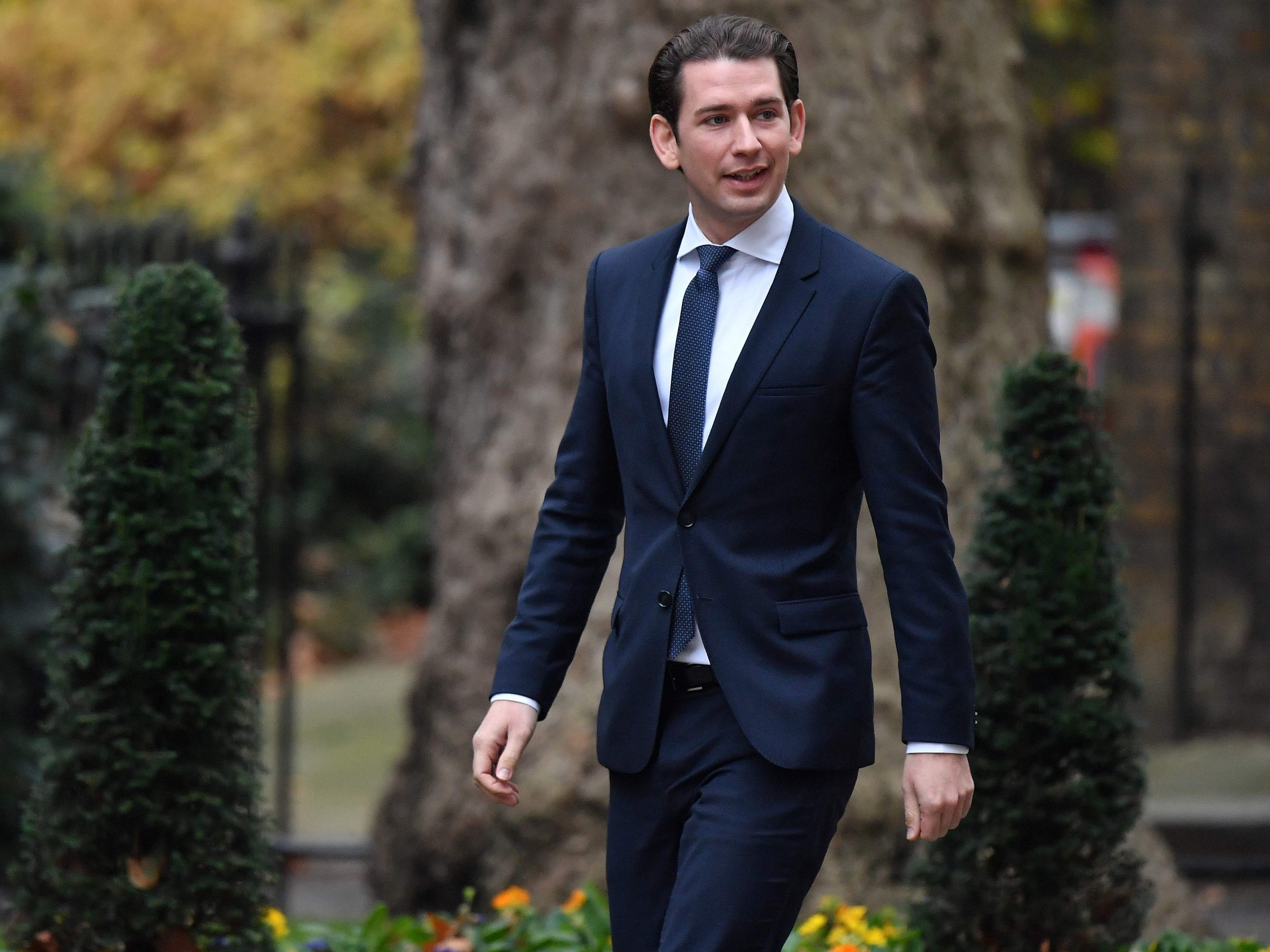 Sebastian Kurz wurde beim Verlassen seines privaten Wohnsitzes gefilmt.