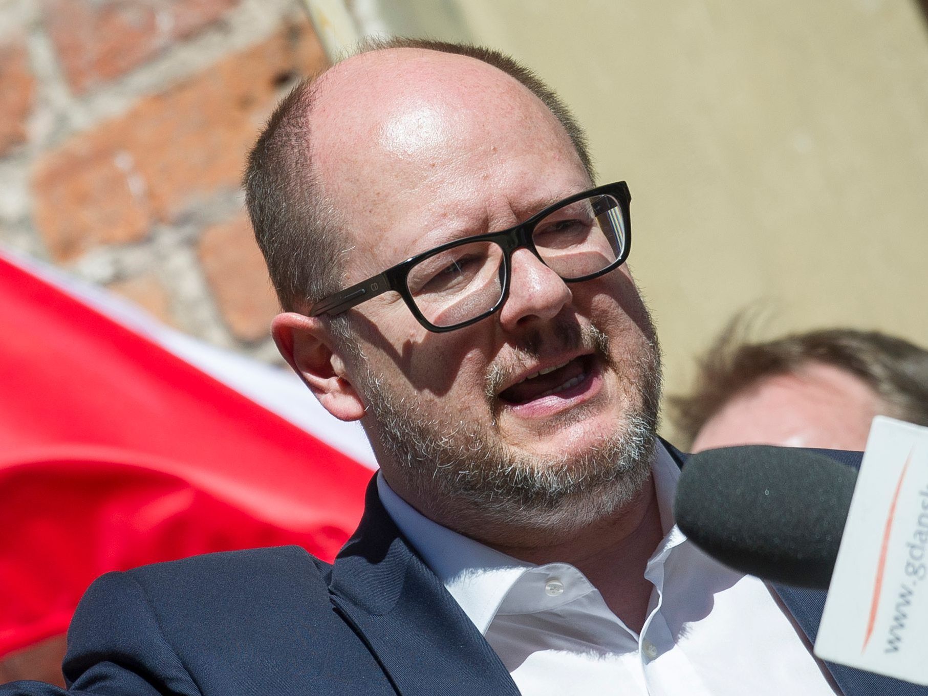 Der Bürgermeister bei einer Rede im April 2018. Der Bürgermeister bei einer Rede im April 2018.