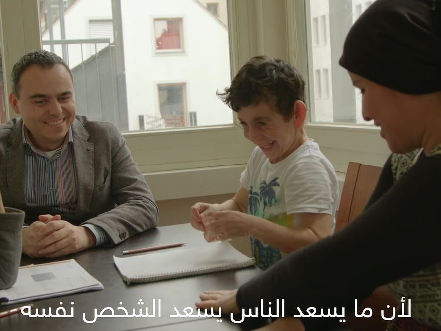 Oliver Natter mit Mohammed.