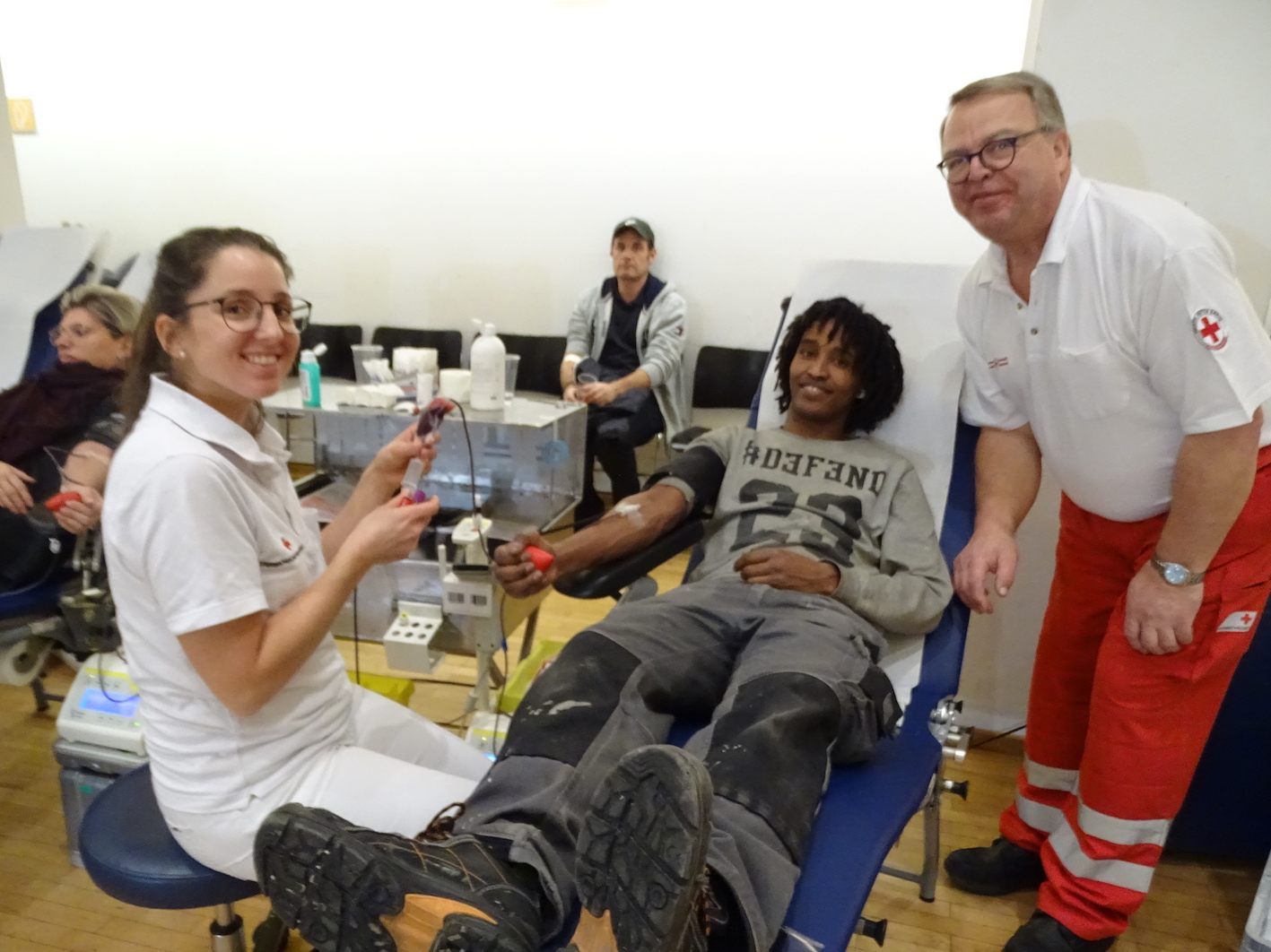 Bei der Winter-Blutspendeaktion konnten 258 Blutspendebeutel gefüllt werden.