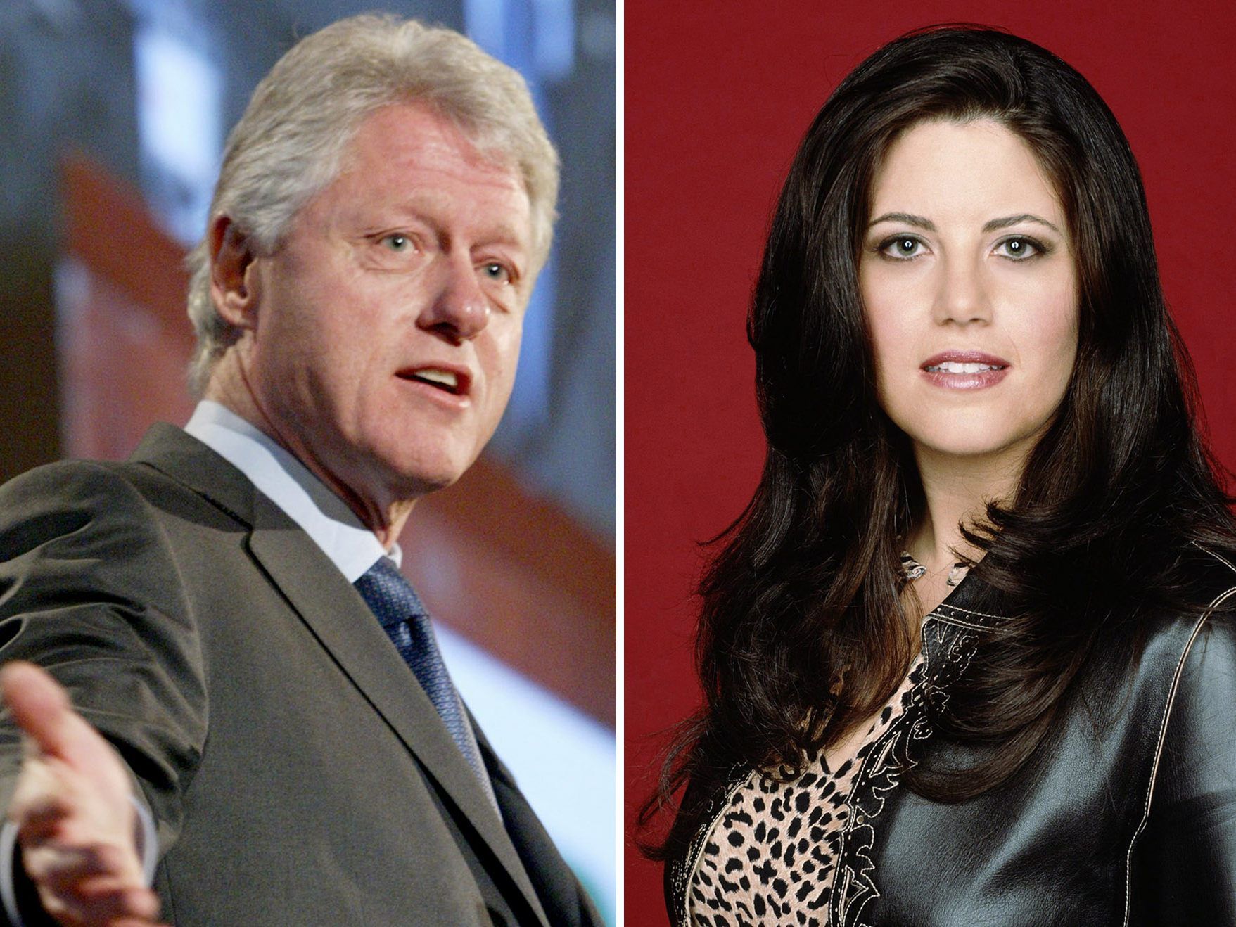 Der ehemalige US-Präsident Bill Clinton (hier im Jahr 2004) und Monica Lewinsky. Der ehemalige US-Präsident Bill Clinton (hier im Jahr 2004) und Monica Lewinsky.