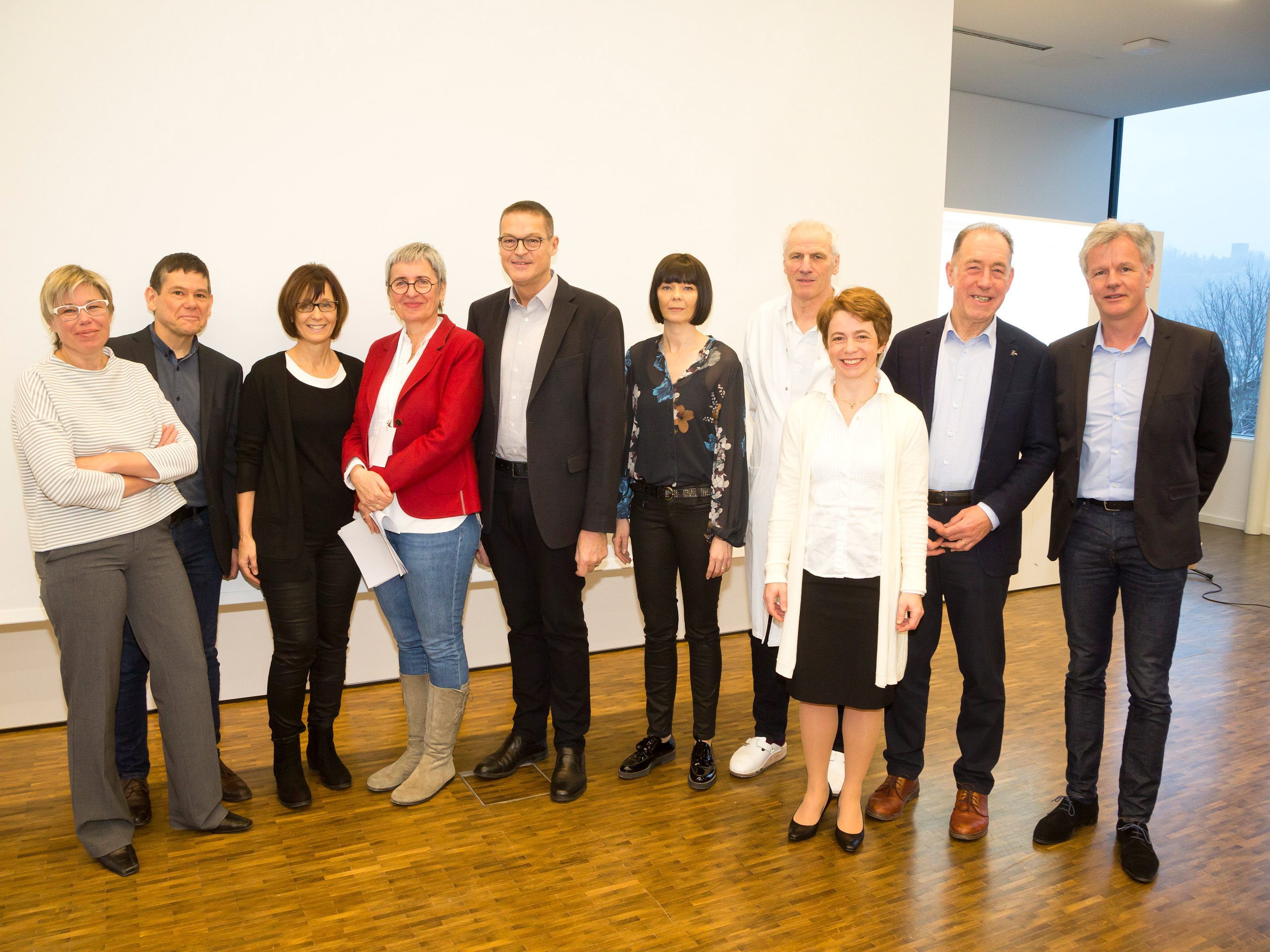 Die Referenten beim Ländlepflegetag im LKH Feldkirch. Die Referenten beim Ländlepflegetag im LKH Feldkirch.