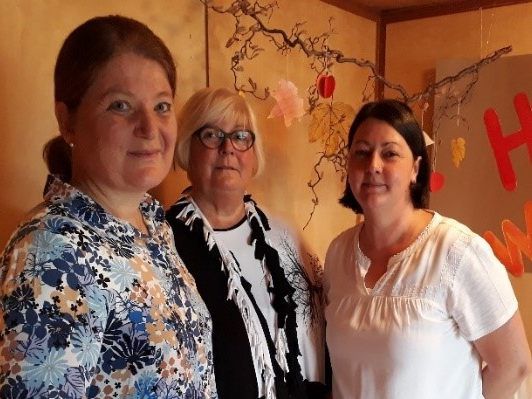 Das Tagestreff-Team (v.l.): Gertrud Moosbrugger, Beatrice Hochstrasser und Renate Eugster. Das Tagestreff-Team (v.l.): Gertrud Moosbrugger, Beatrice Hochstrasser und Renate Eugster.